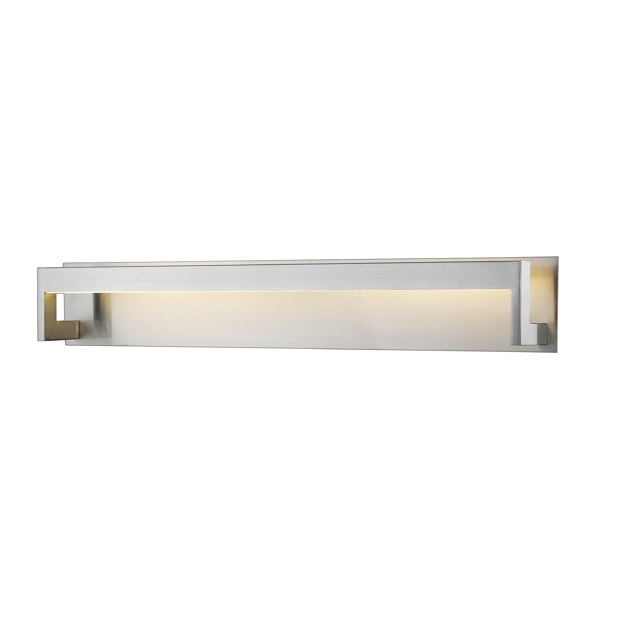 Shown in Brushed Nickel finish and Acrylic glass and Acrylic shade