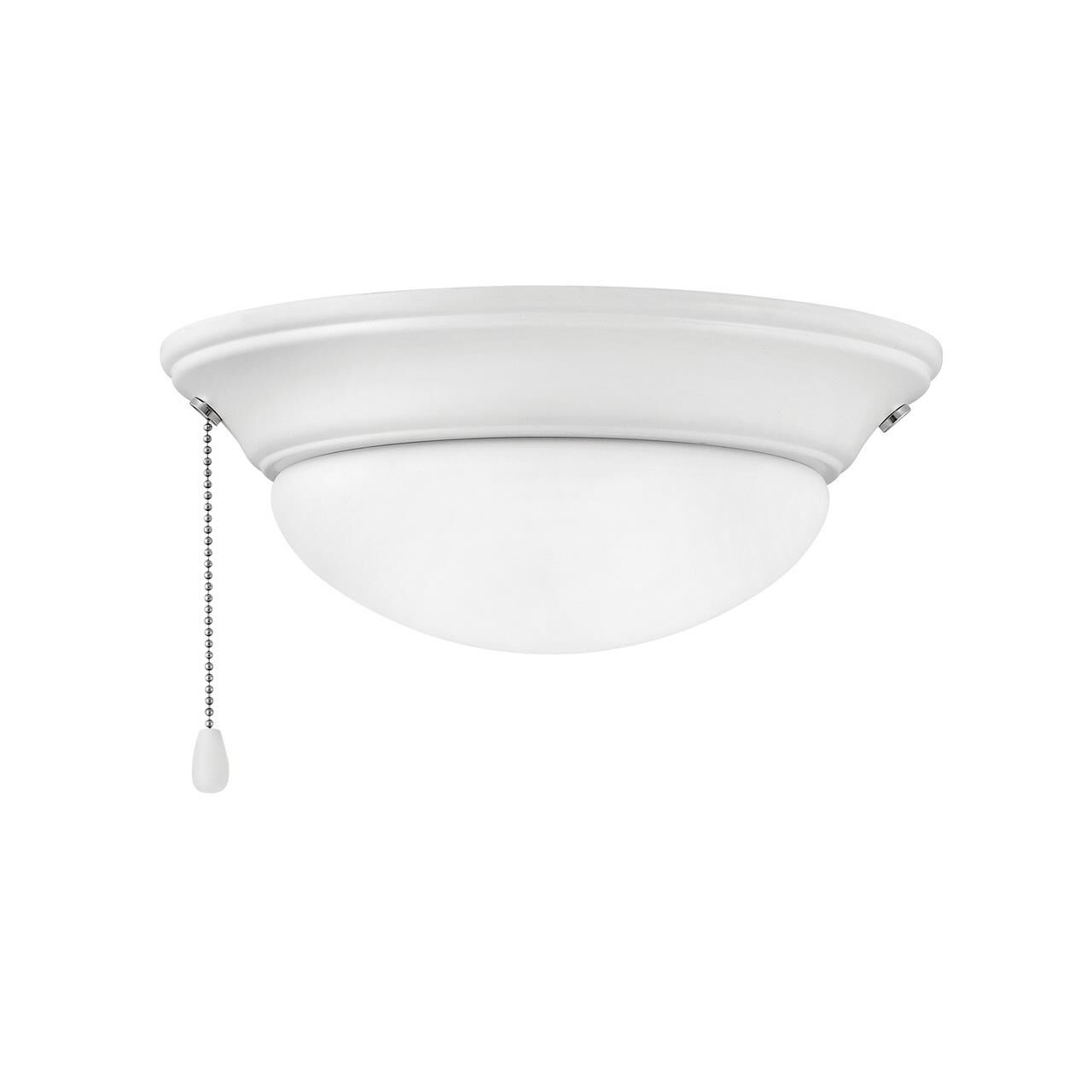 Shown in Chalk White finish and Etched Opal glass