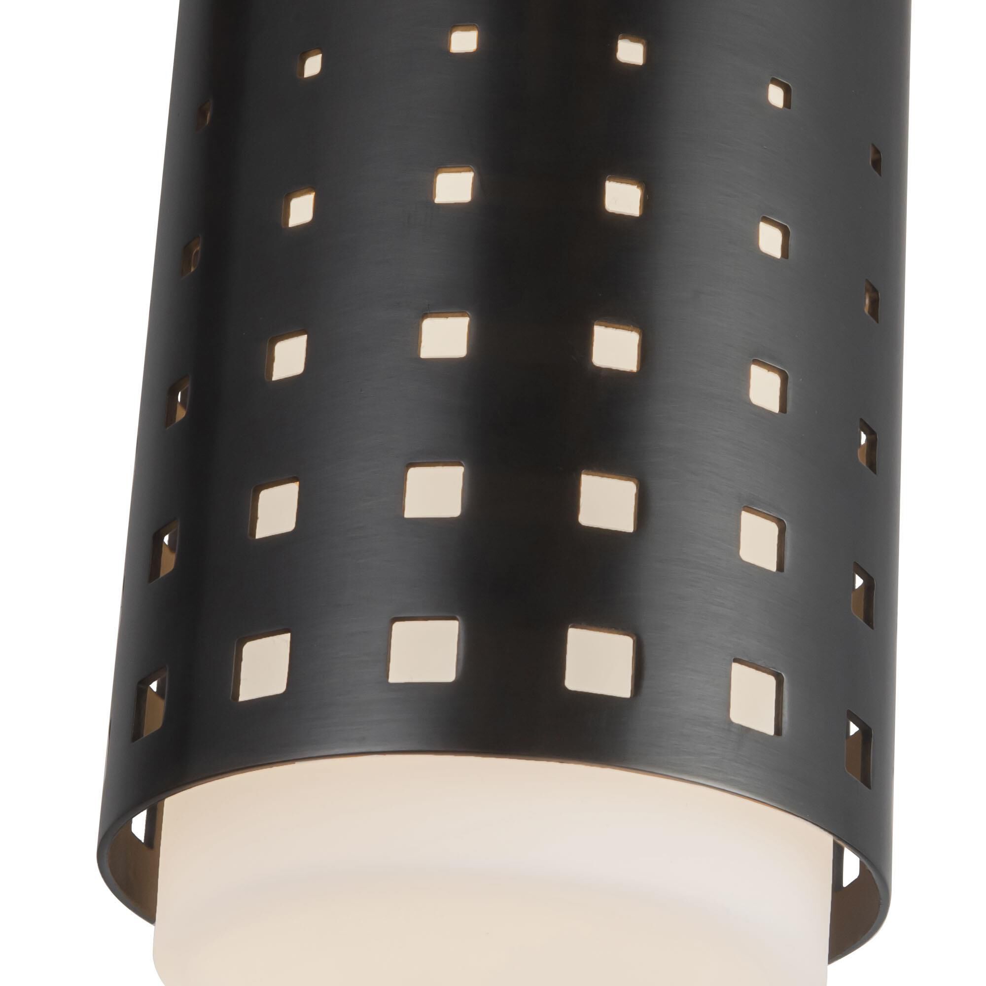 Shown in Urban Bronze finish and Clear Exterior Opal Interior glass