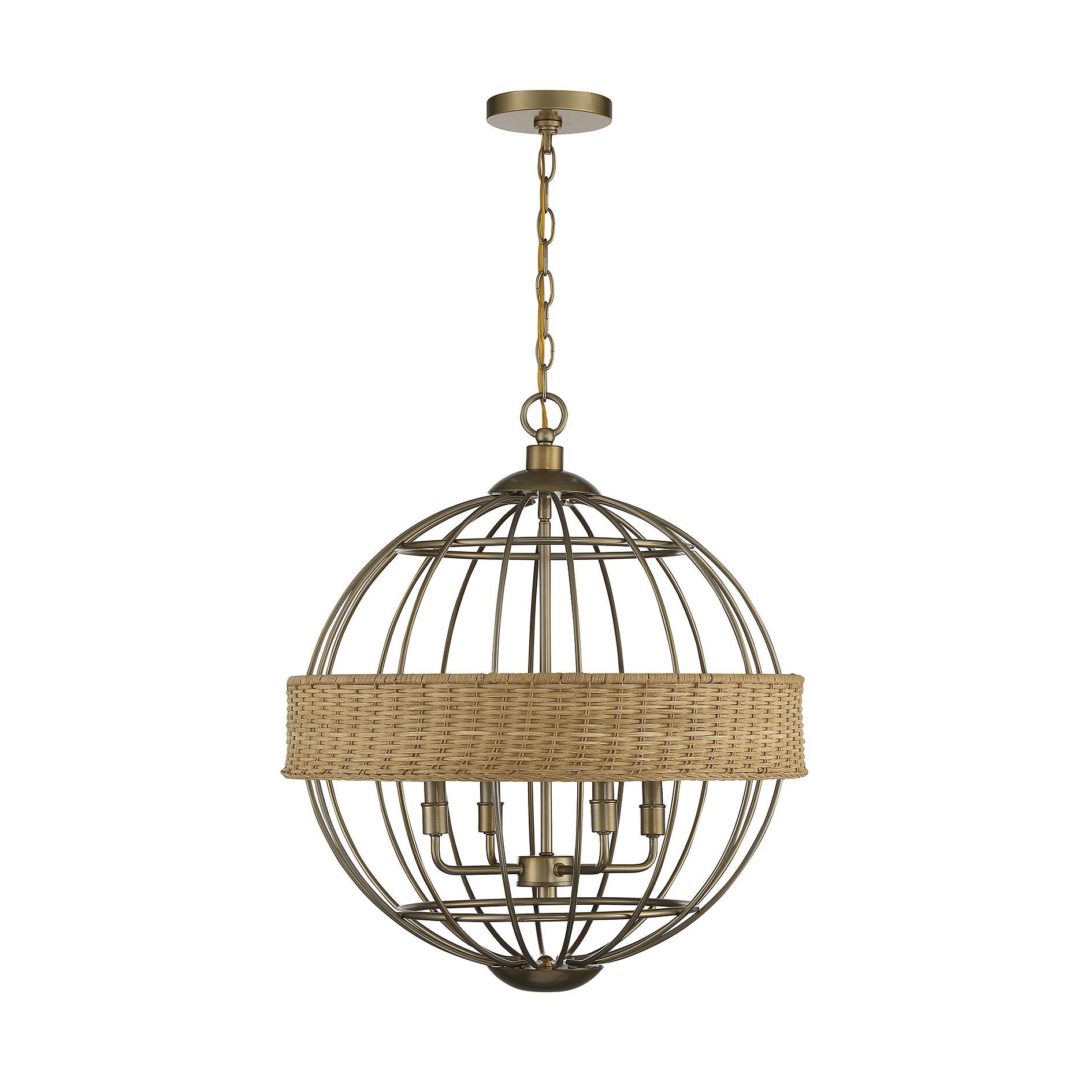 Boreal 21 Inch Cage Pendant by Savoy House