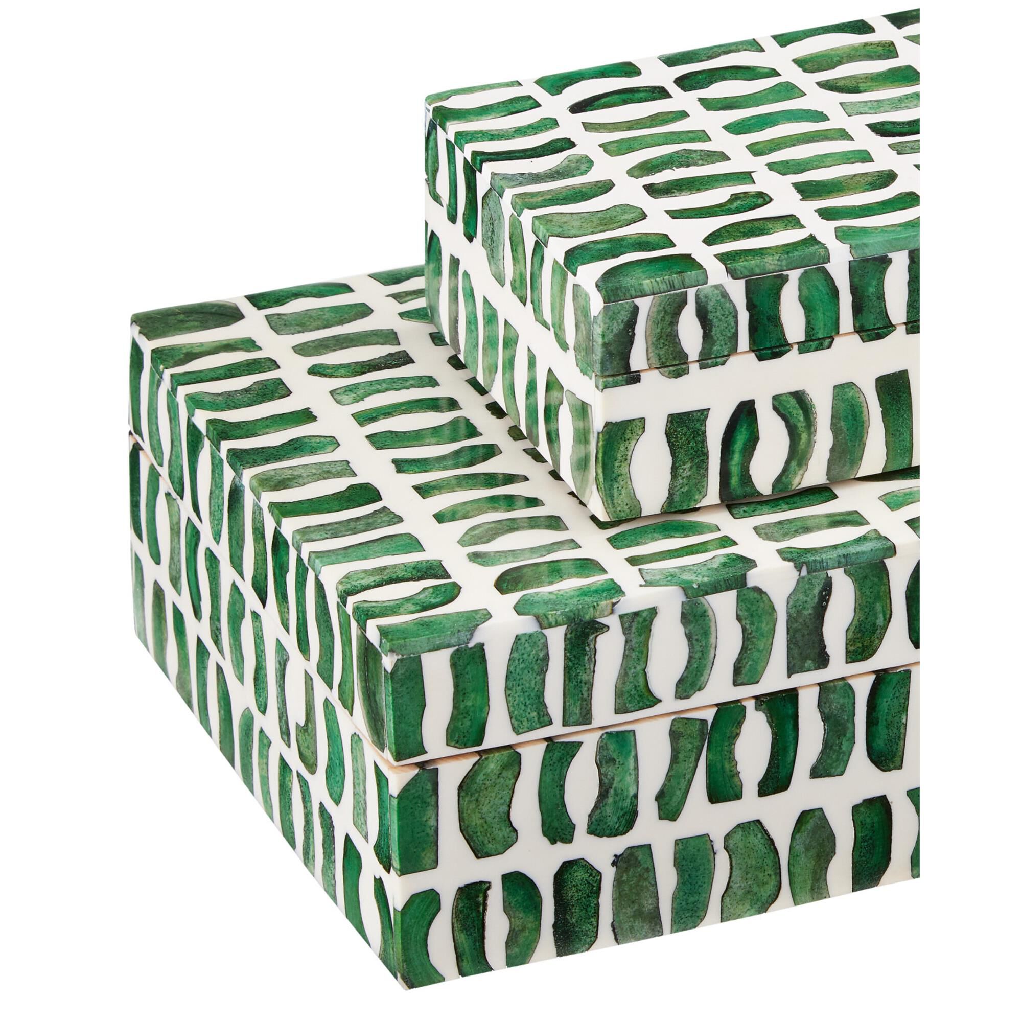 Emerald Box Set of 2 Accent Box,