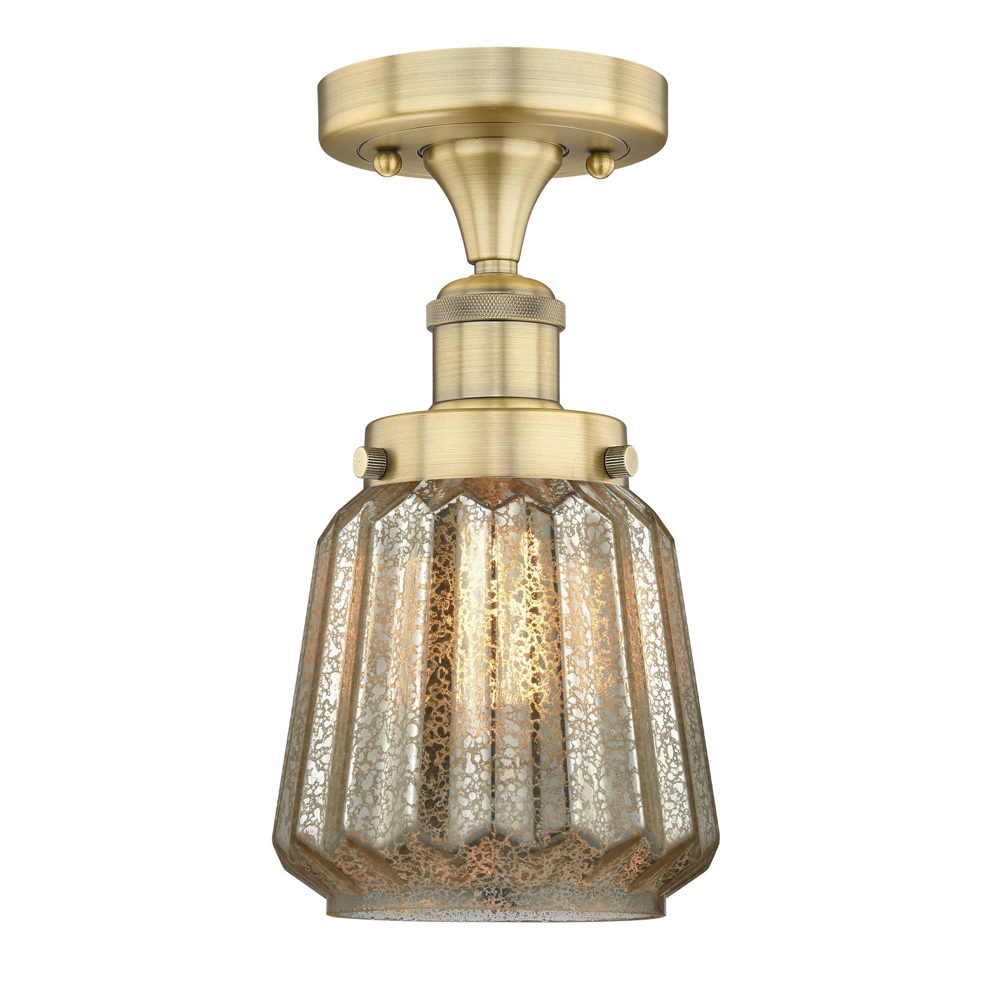 Bruno Marashlian Chatham 6 Inch 1 Light Semi Flush Mount by Innovations Lighting