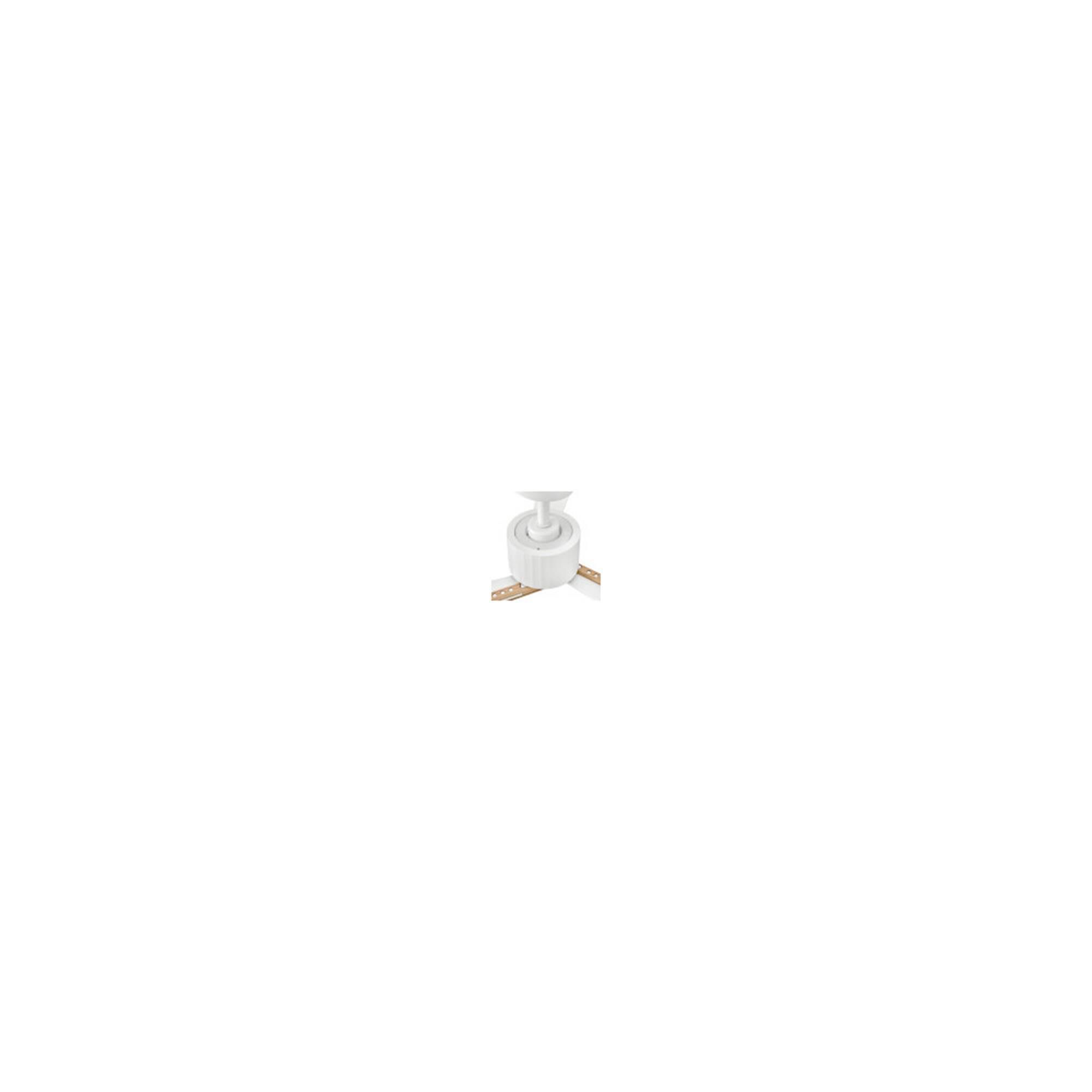 Shown in Matte White finish and White Polycarbonate glass and Natural accent