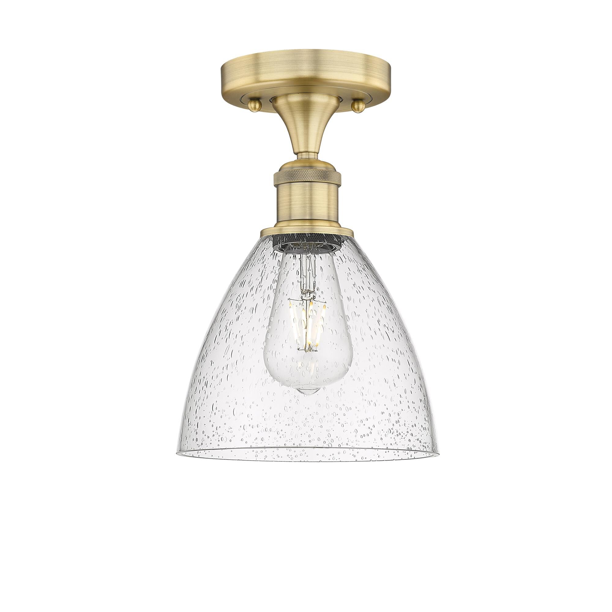 Bruno Marashlian Bristol Glass 7 Inch 1 Light Semi Flush Mount by Innovations Lighting