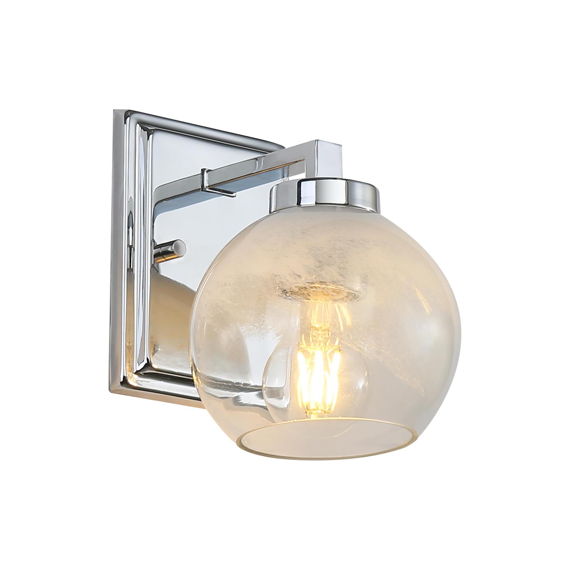 Shown in Chrome finish and Alabaster shade