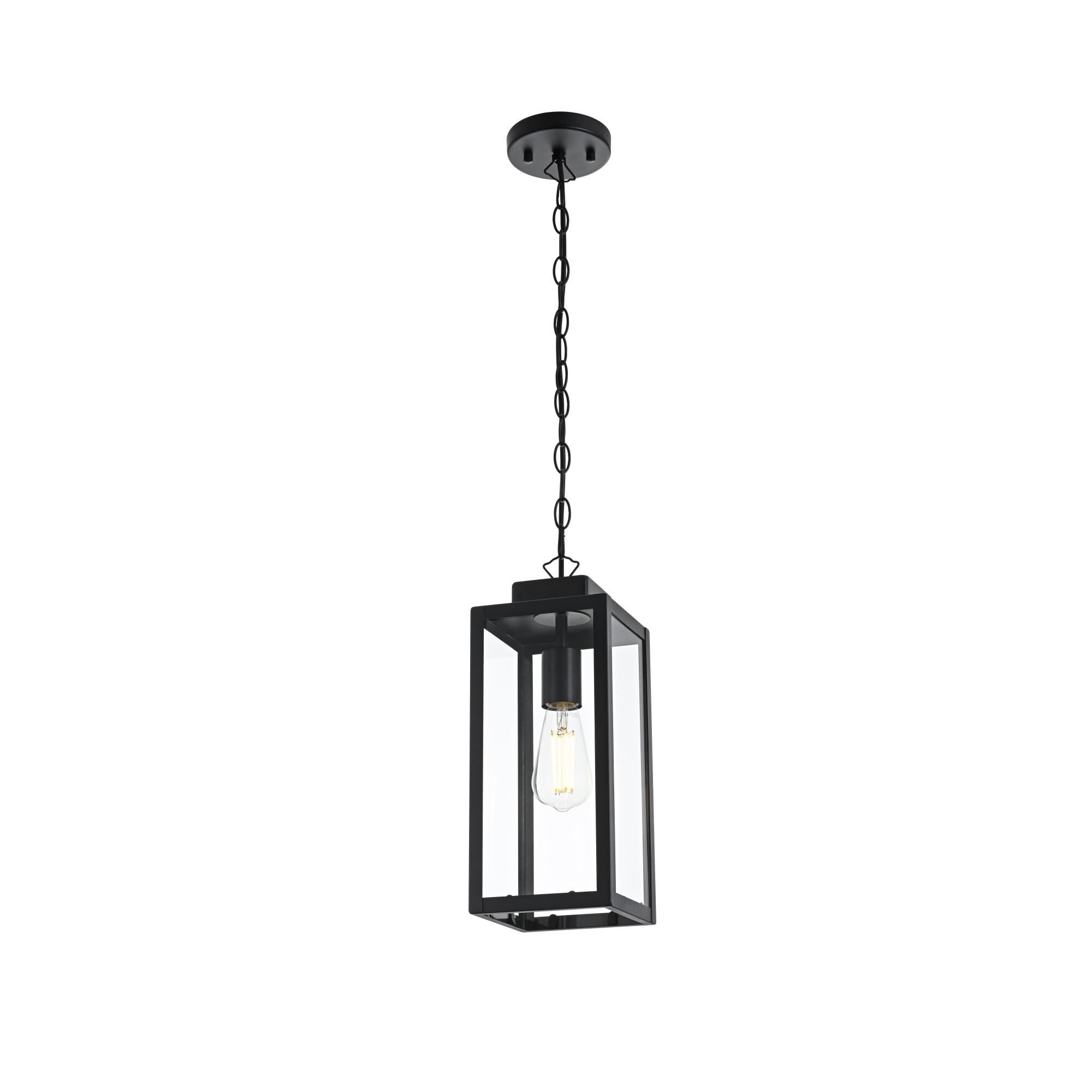 Hilton 6 Inch Outdoor Hanging Lantern by Elegant Lighting