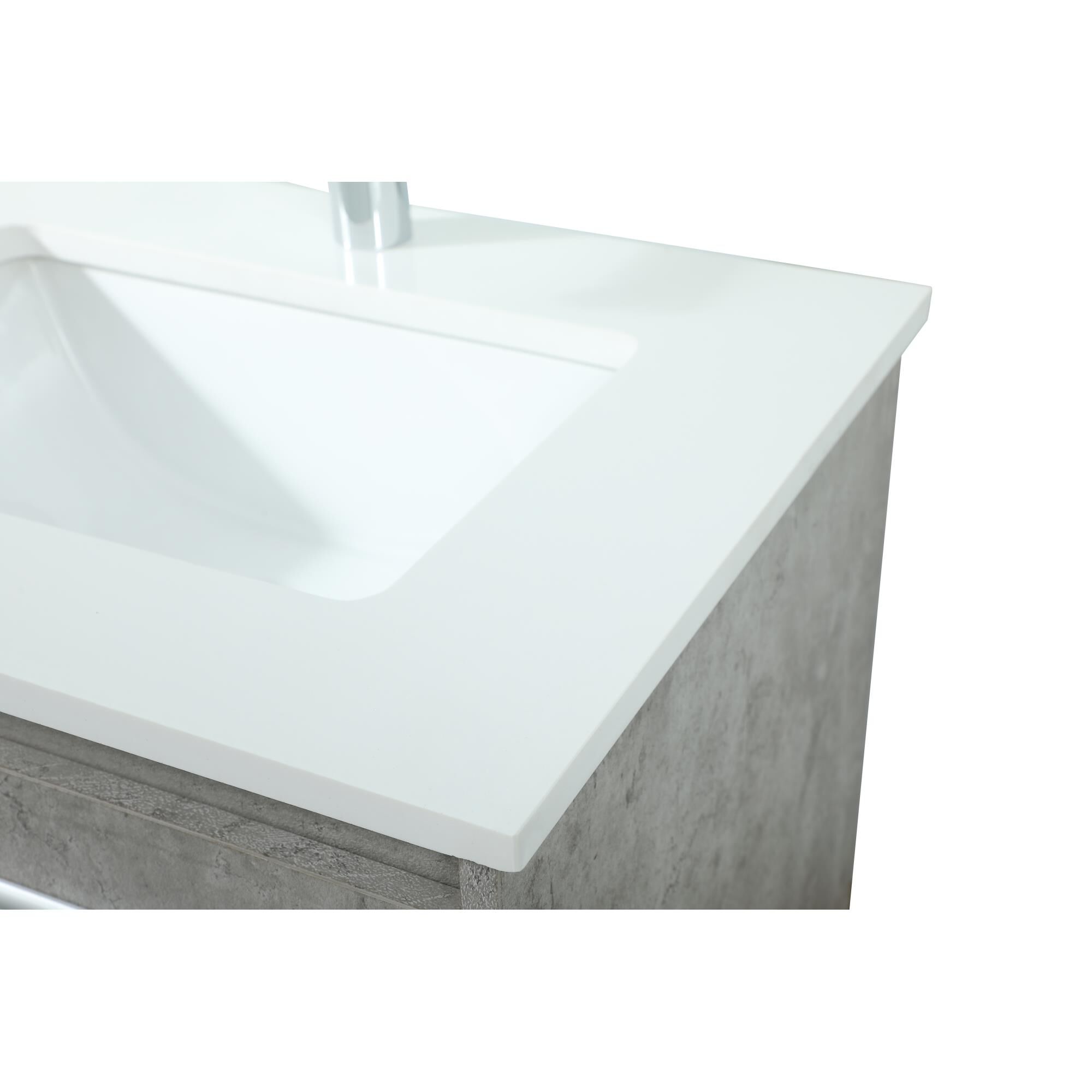 Shown in Concrete Grey finish