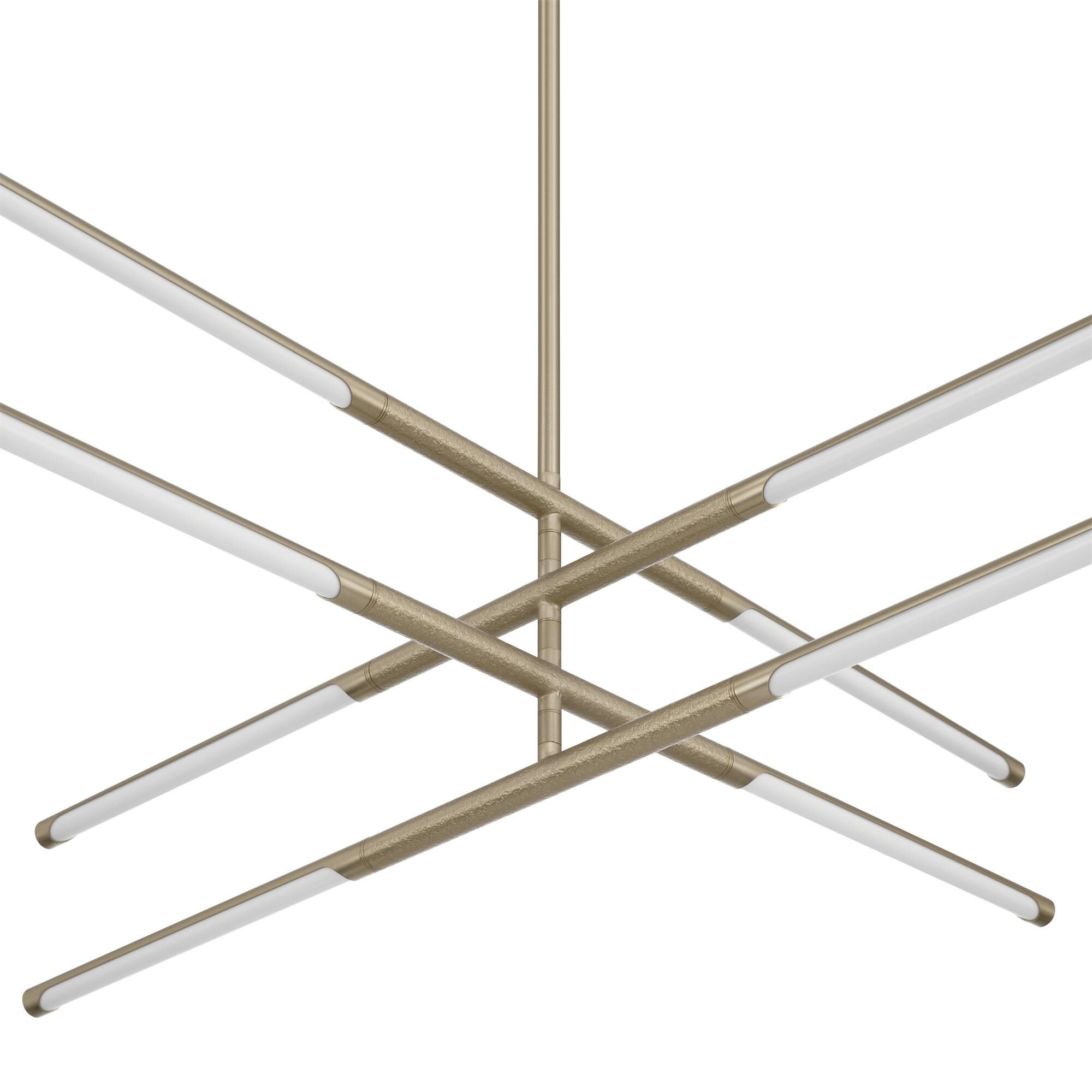 Shown in Champagne Gold finish and White glass