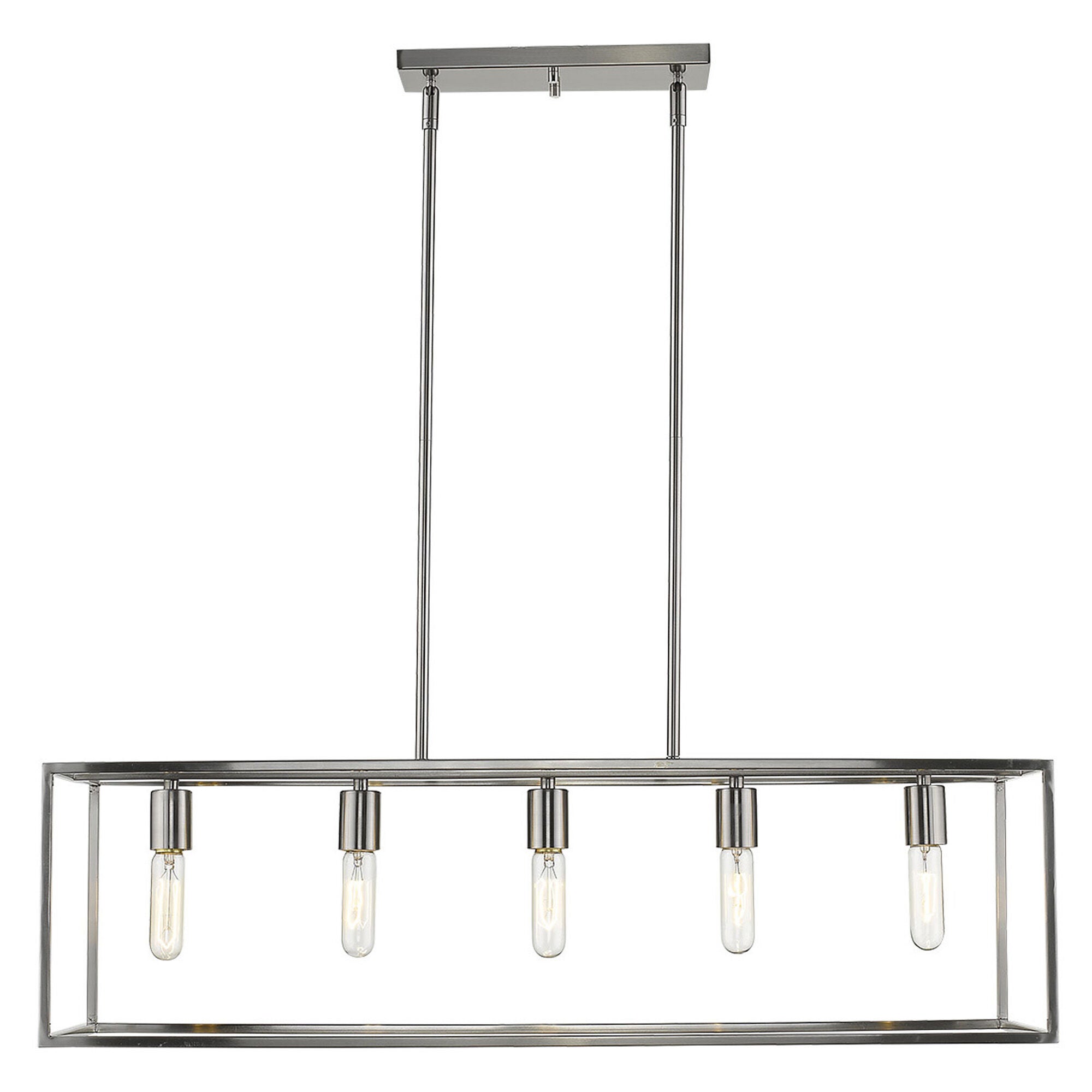 Shown in Satin Nickel finish and -- glass and -- shade
