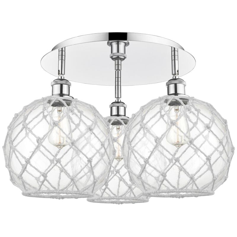 Bruno Marashlian Farmhouse Rope 22 Inch Flush Mount by Innovations Lighting