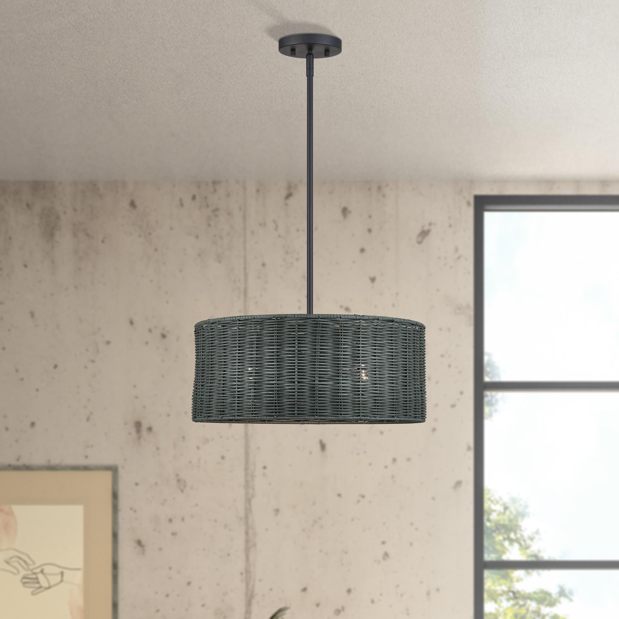 Weavington 18 Inch Large Pendant by Livex Lighting