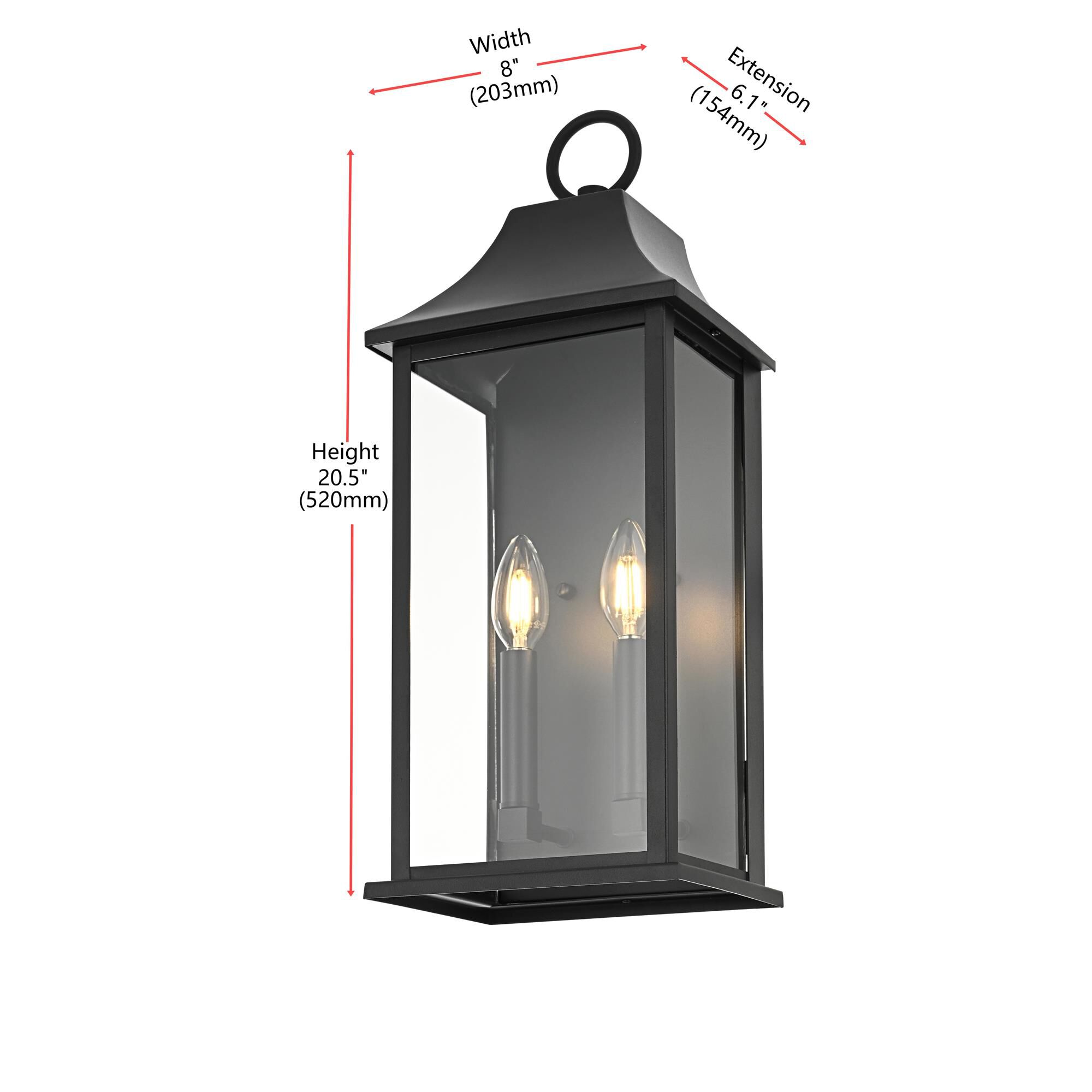 Shepard 8 Inch Outdoor Wall Light by Elegant Lighting