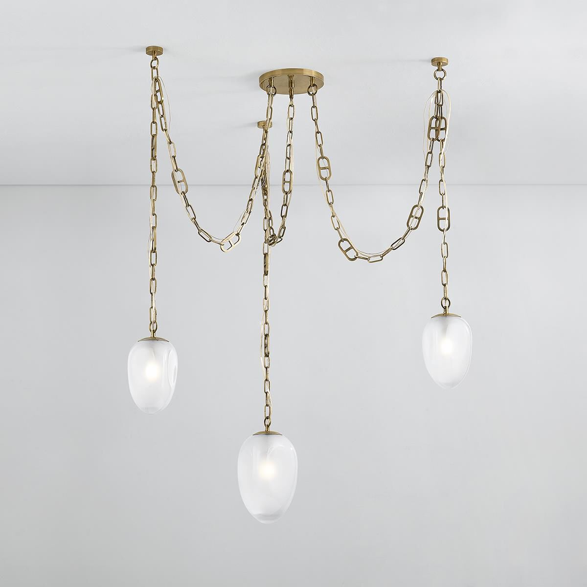 Noz Nozawa Daith 48 Inch Chandelier by Corbett Lighting