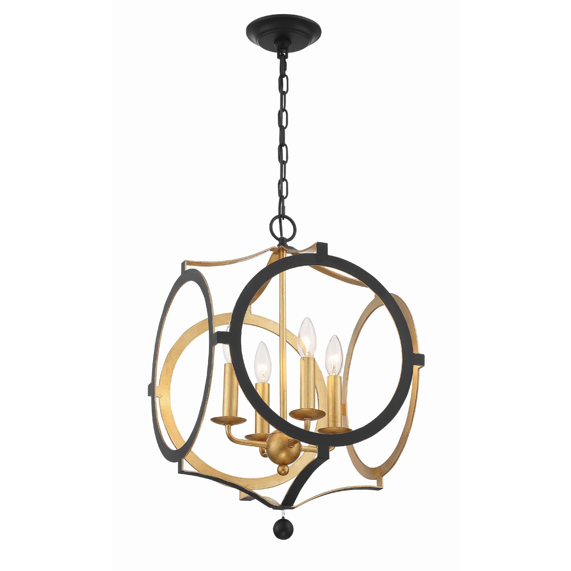 Odelle 20 Inch 4 Light Mini Chandelier by Crystorama