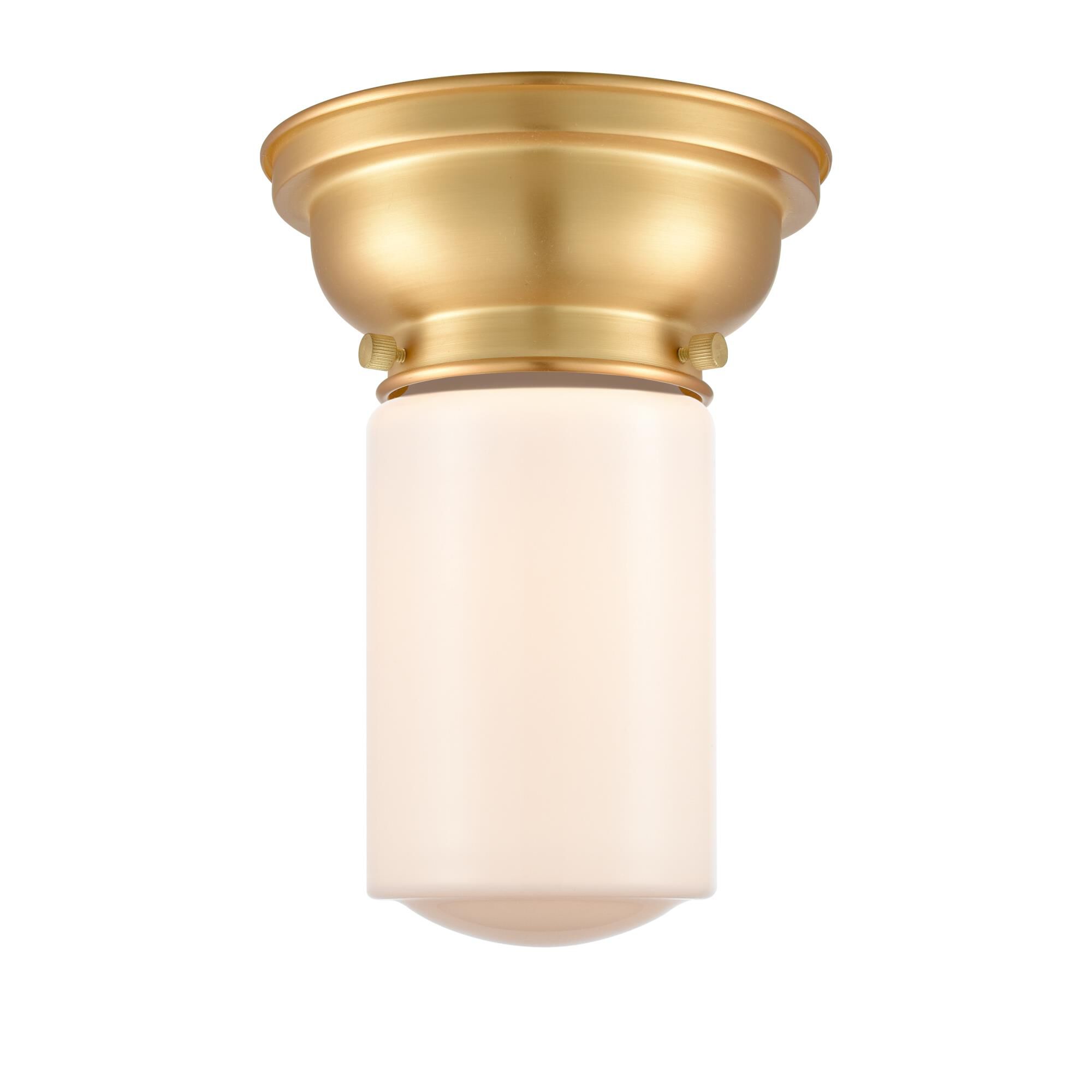 Shown in Satin Gold finish and Matte White Cased Dover glass