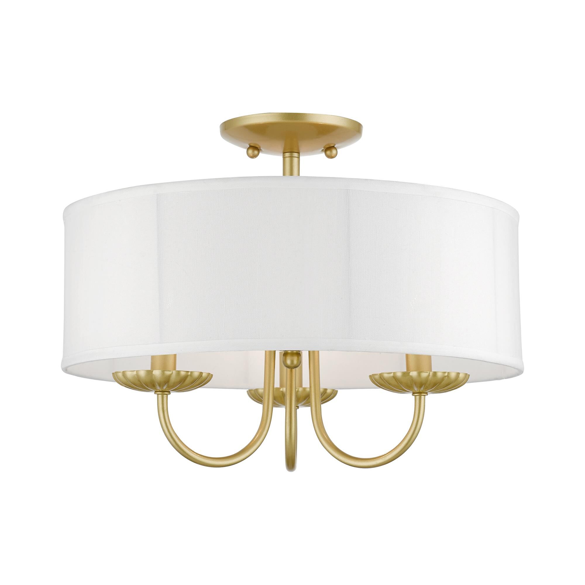 Brookdale 3 Light Semi Flush Mount by Livex Lighting