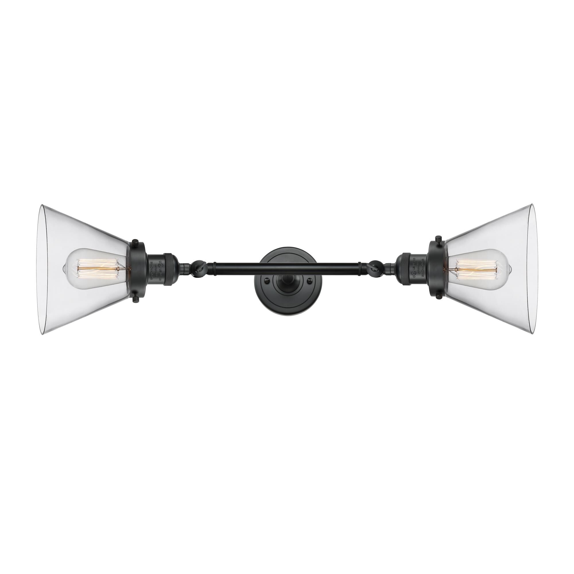 Bruno Marashlian Large Cone 23 Inch 2 Light Bath Vanity Light by Innovations Lighting