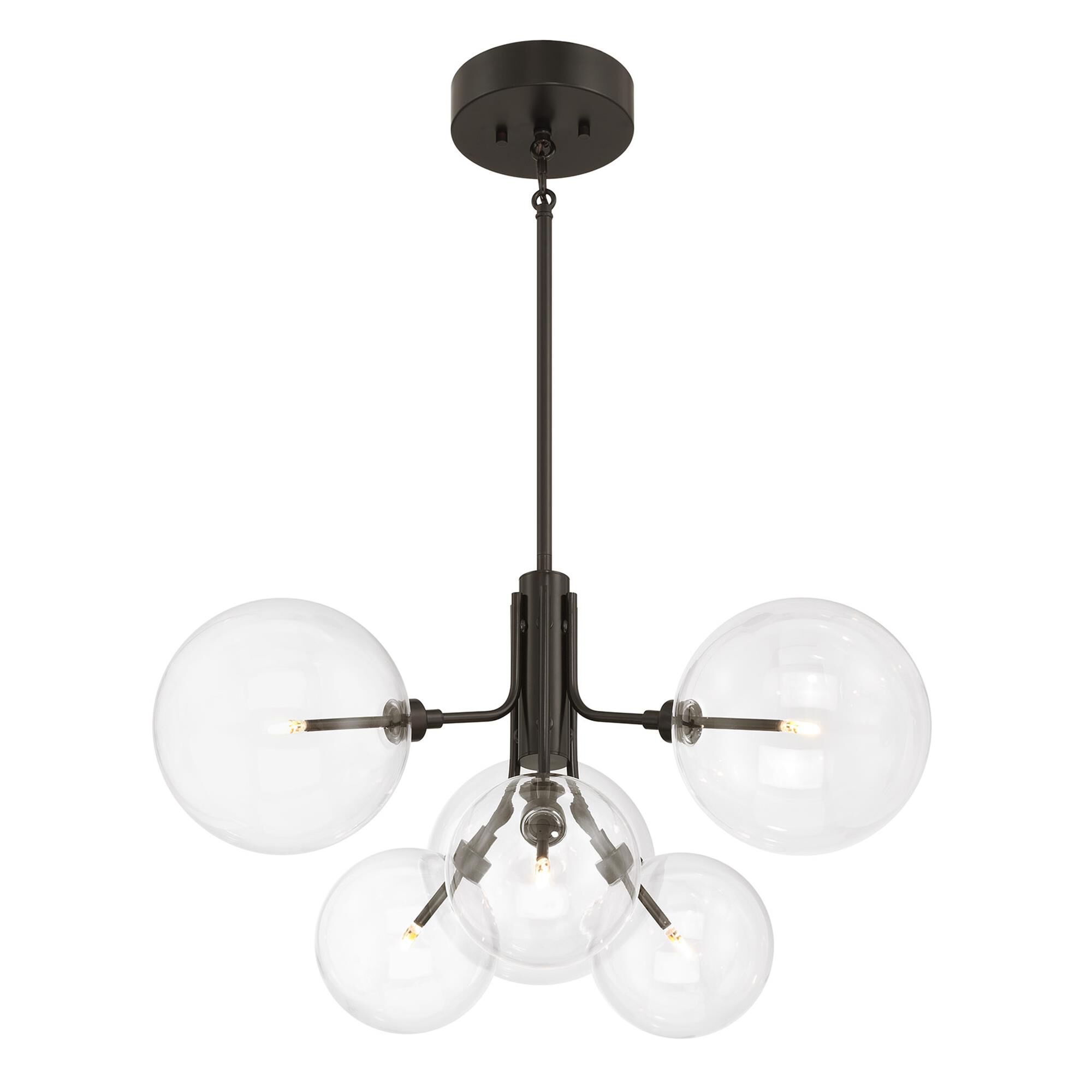 Shown in Oil Rubbed Bronze finish and Clear glass