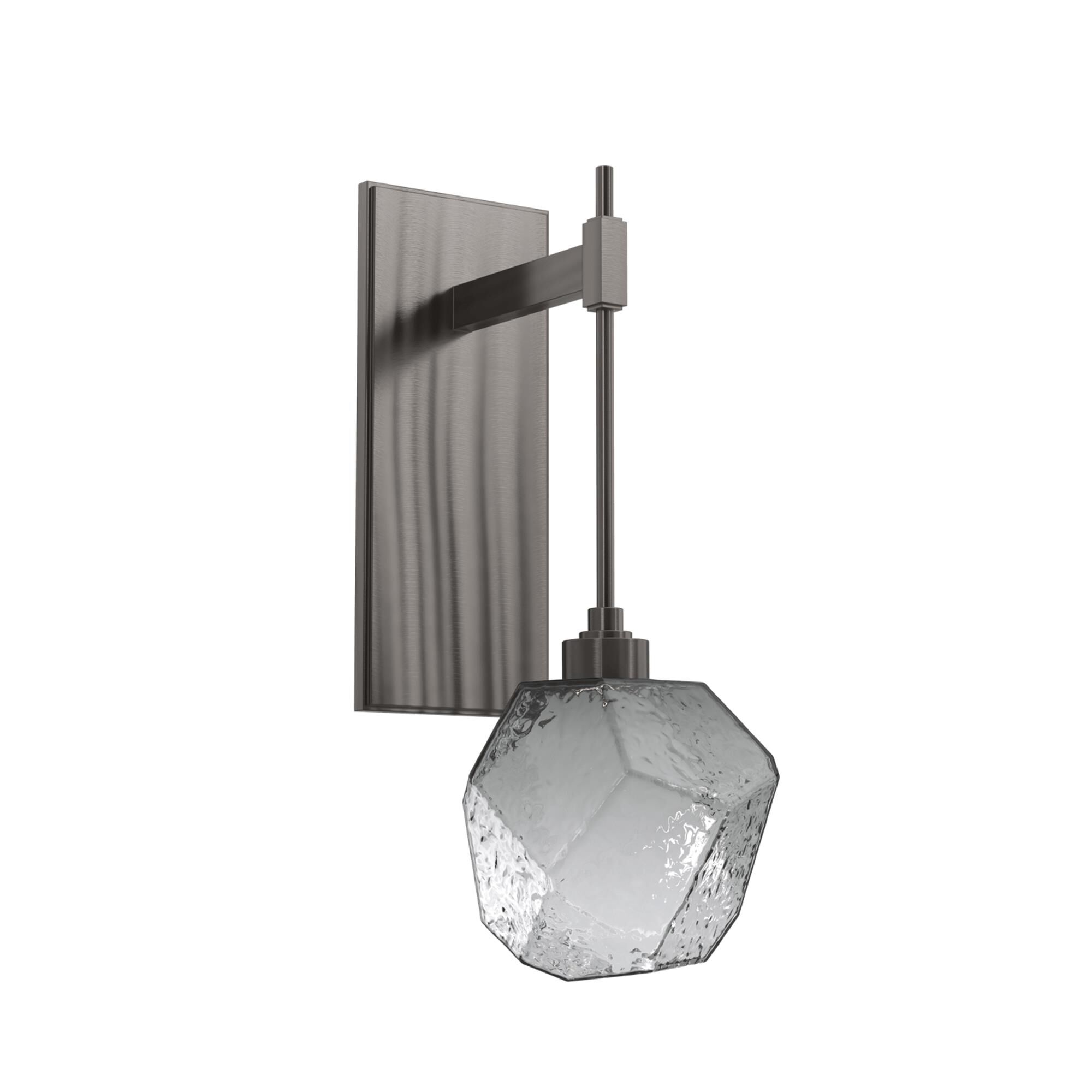 Shown in Graphite finish and Blown Gem Smoke glass