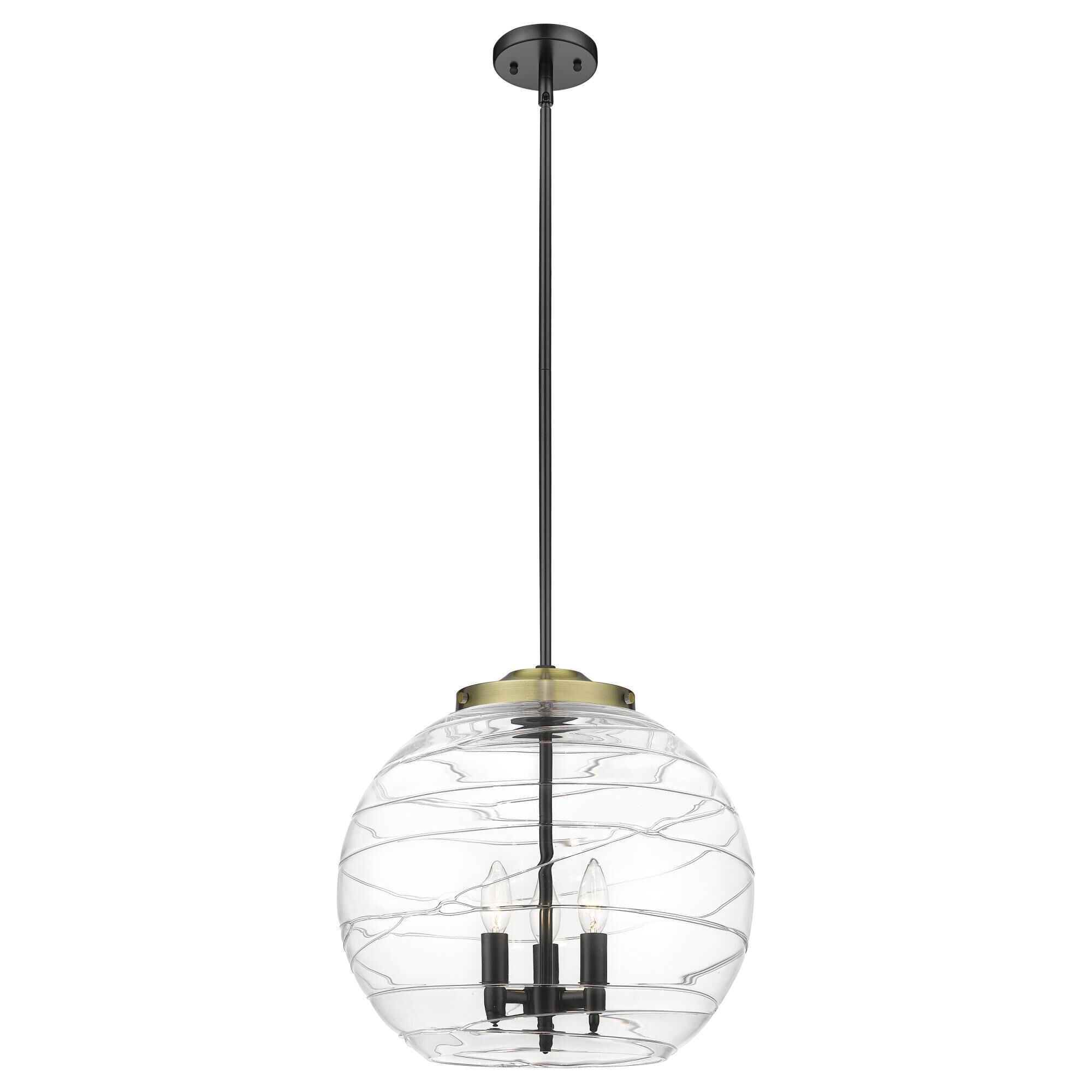Bruno Marashlian Athens Deco Swirl 16 Inch Large Pendant by Innovations Lighting