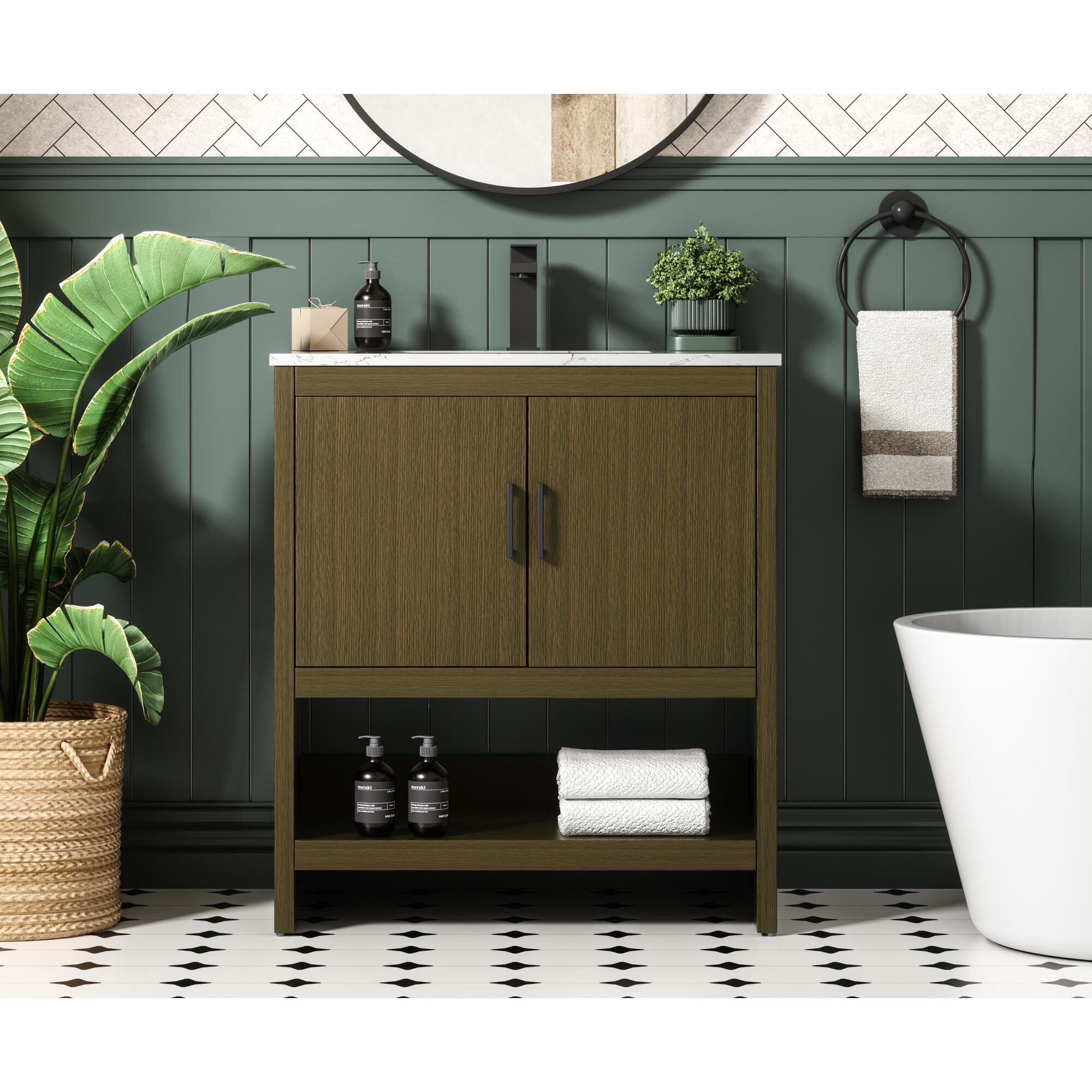 Ira 30 Inch Bath Vanity by Elegant Dcor