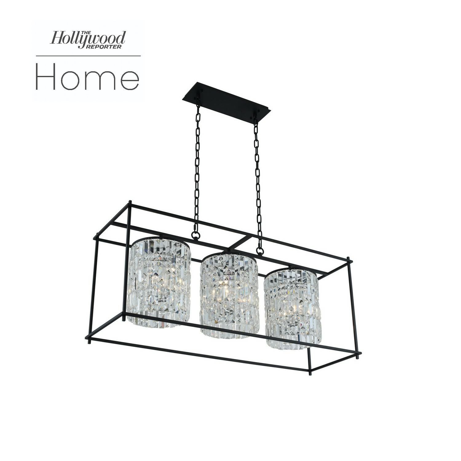 Shown in Matte Black finish and Firenze crystal