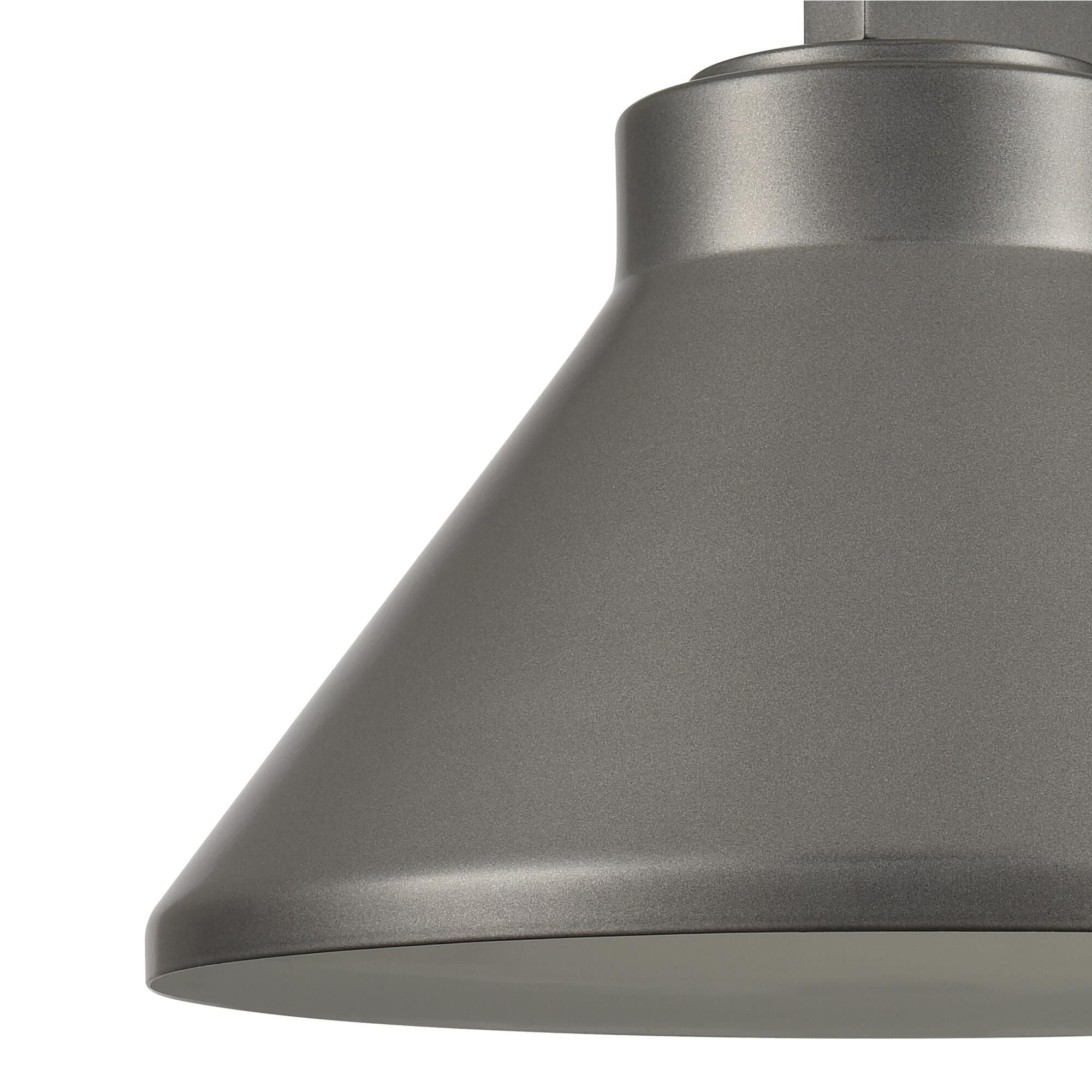 Shown in Gray finish and Hematite Metal shade