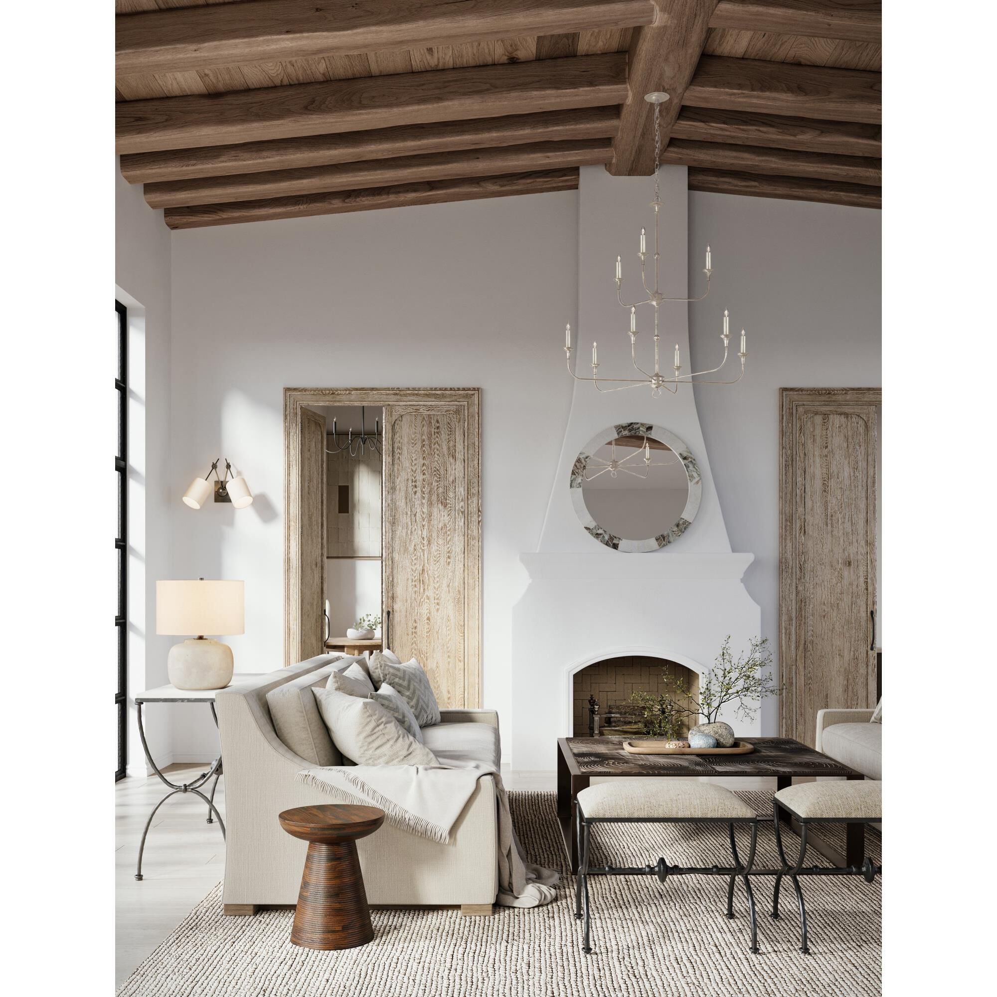 Nottaway 44 Inch Chandelier by Currey and Company