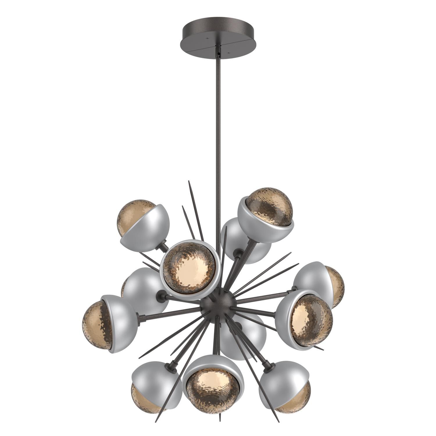 Shown in Graphite finish and Bronze glass and Classic Silver accent