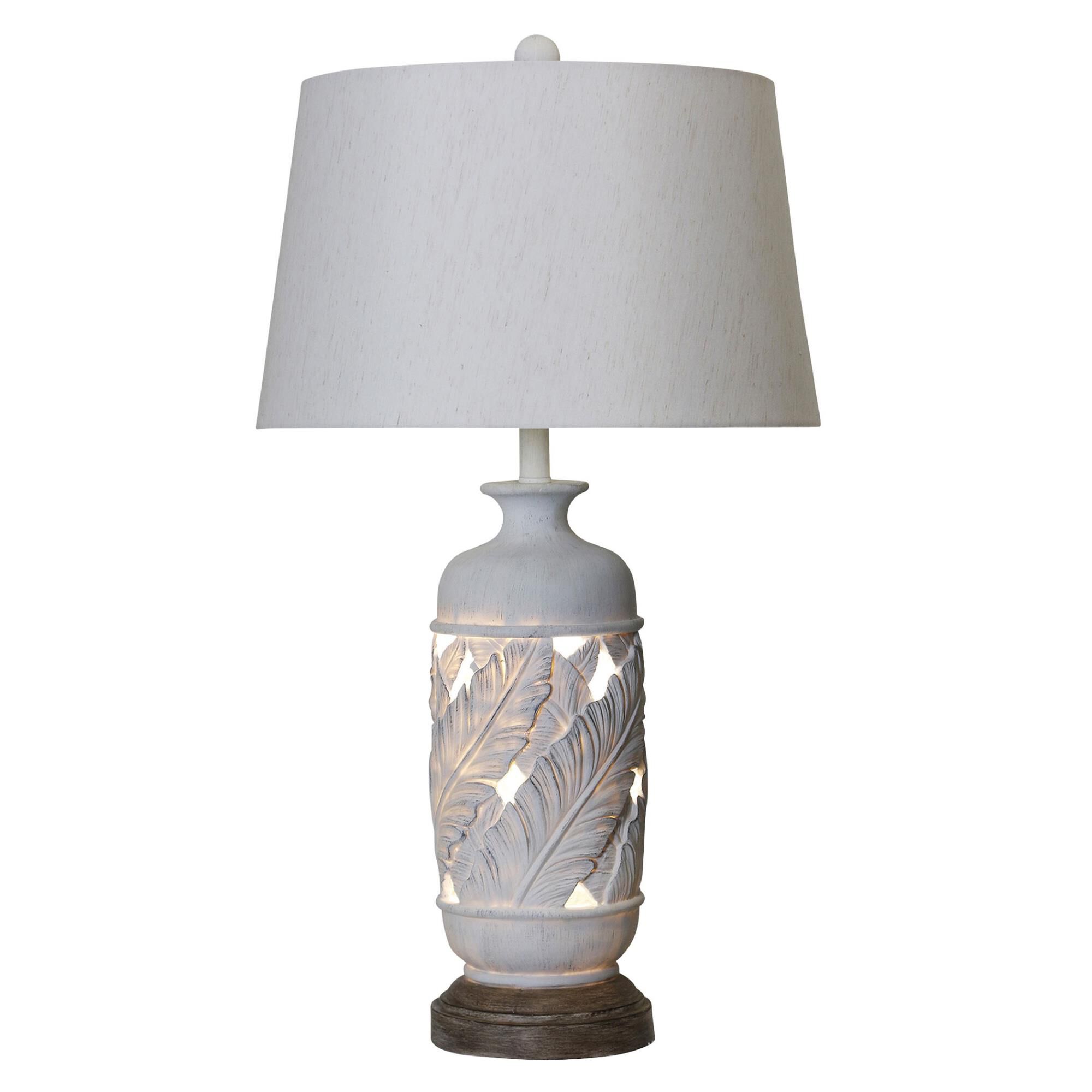 Shown in White finish and Heathered Oatmeal shade