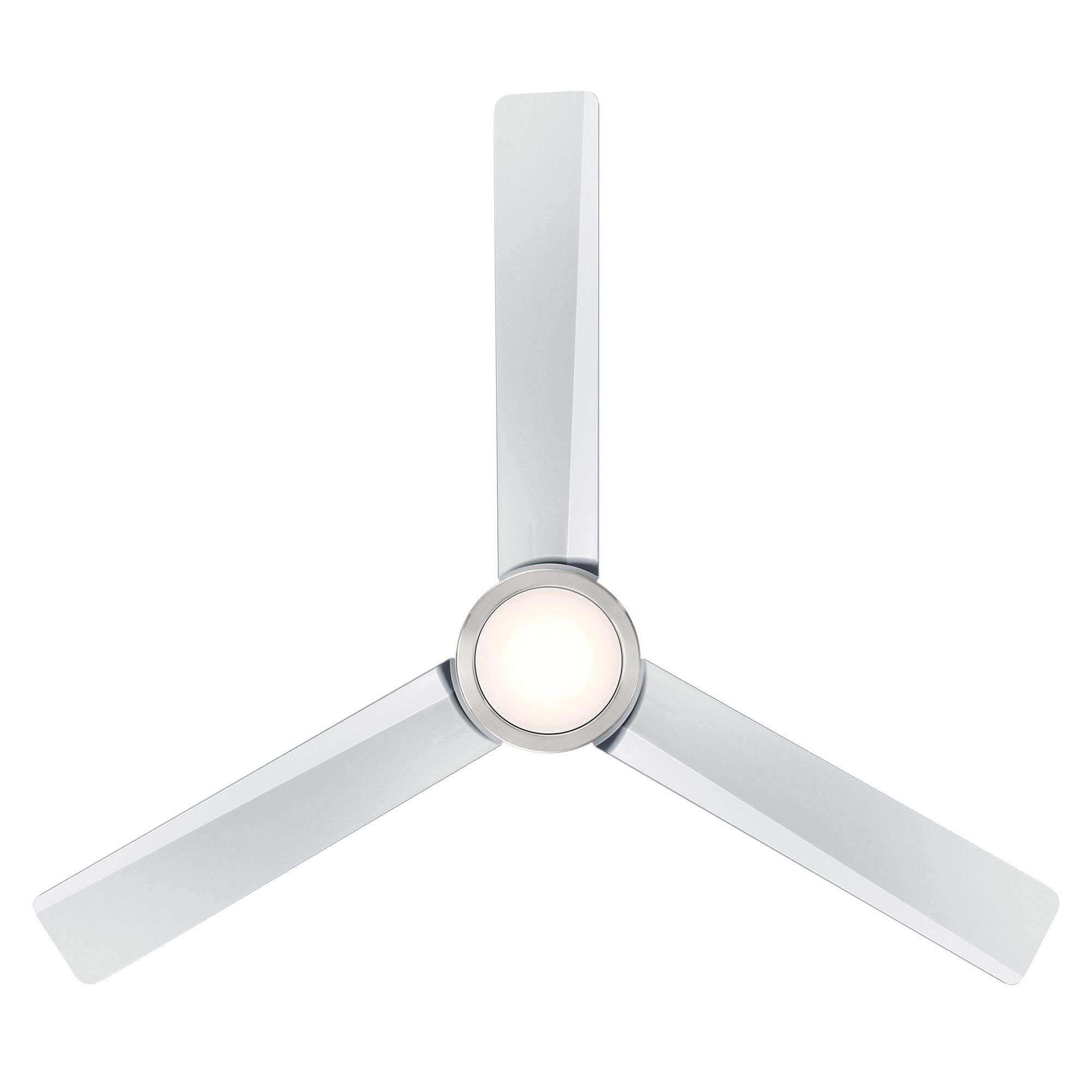 Roto 52 Inch Flush Mount Fan with Light Kit,