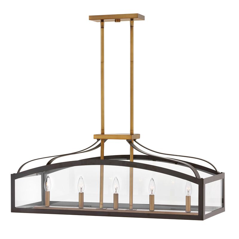 Clarendon 30 Inch 5 Light Linear Suspension Light by Hinkley Lighting
