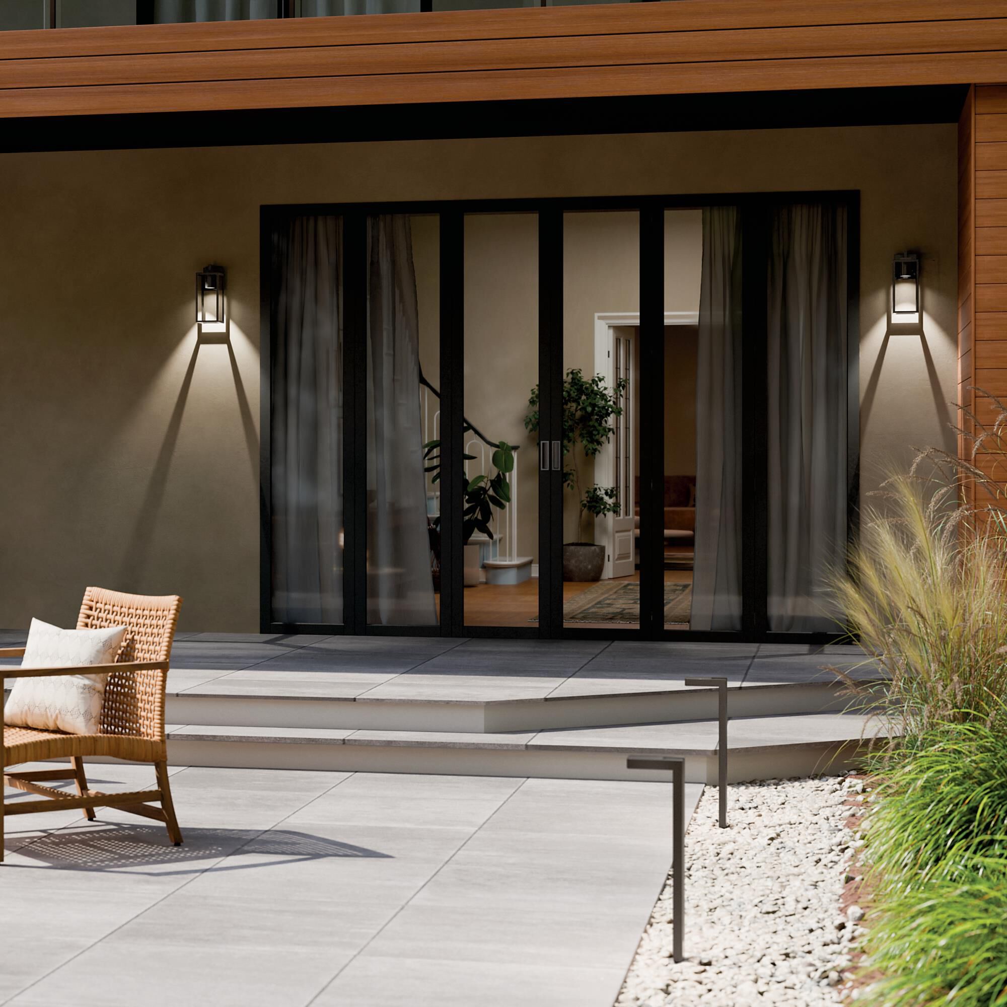 Shown in Olde Bronze finish and Clear glass and Metal shade