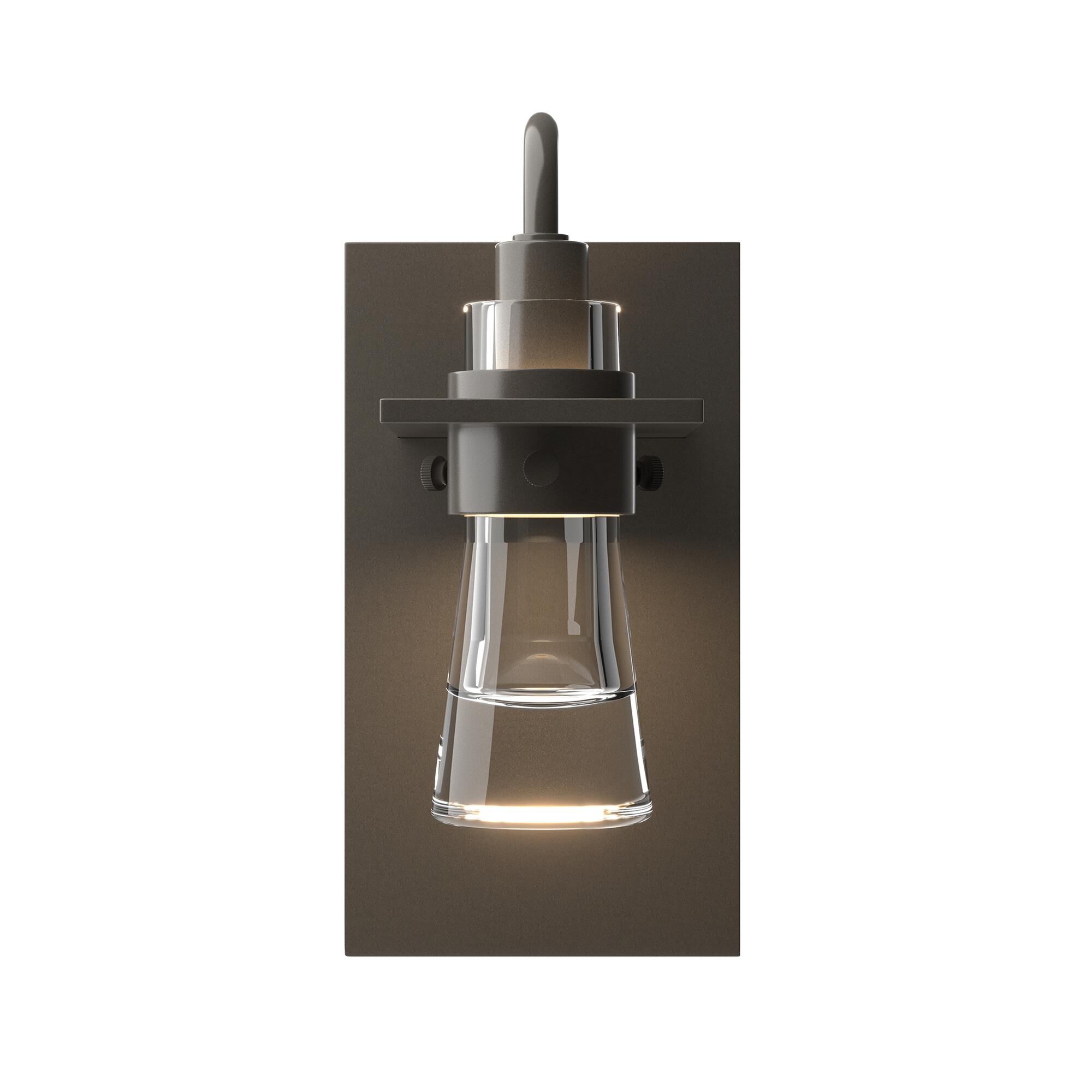Shown in Dark Smoke finish and Clear  glass