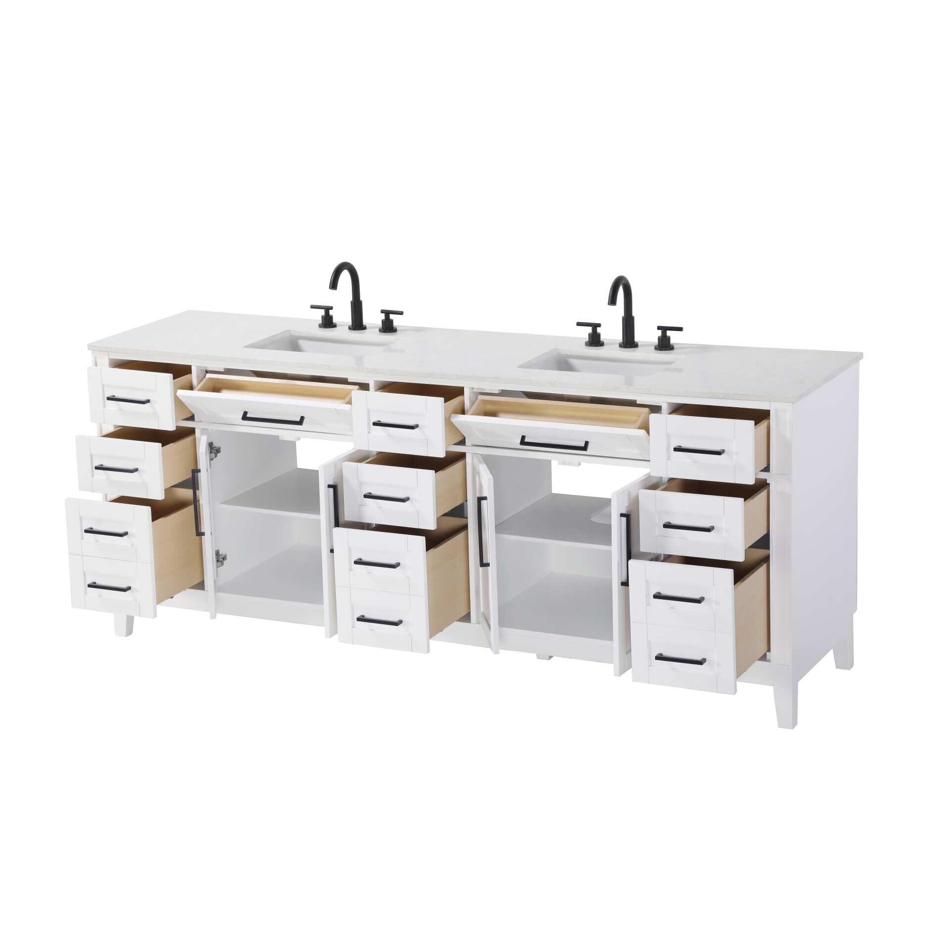 Virginia 84 Inch Bath Vanity by Elegant Decor