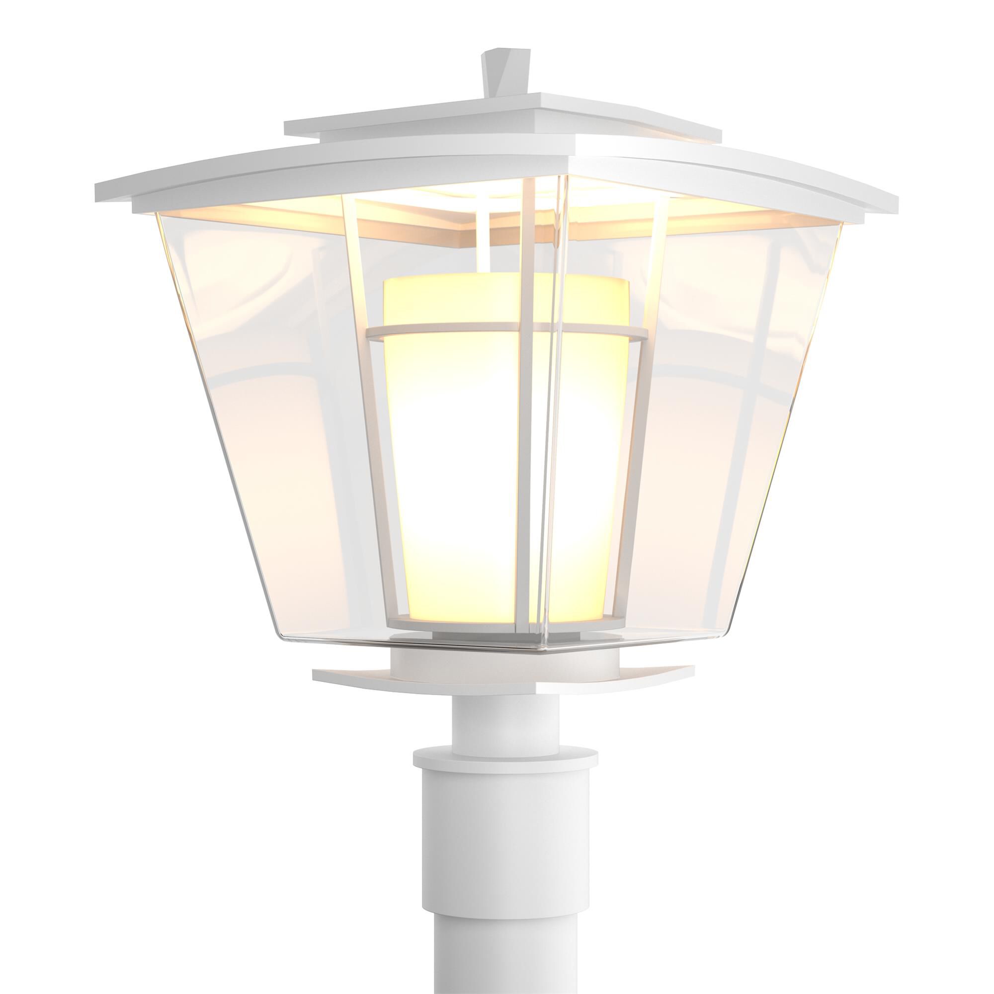 Shown in Coastal White finish and Clear  With Opal Diffuser glass