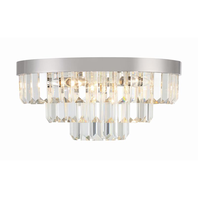 Hayes 18 Inch 8 Light Flush Mount by Crystorama