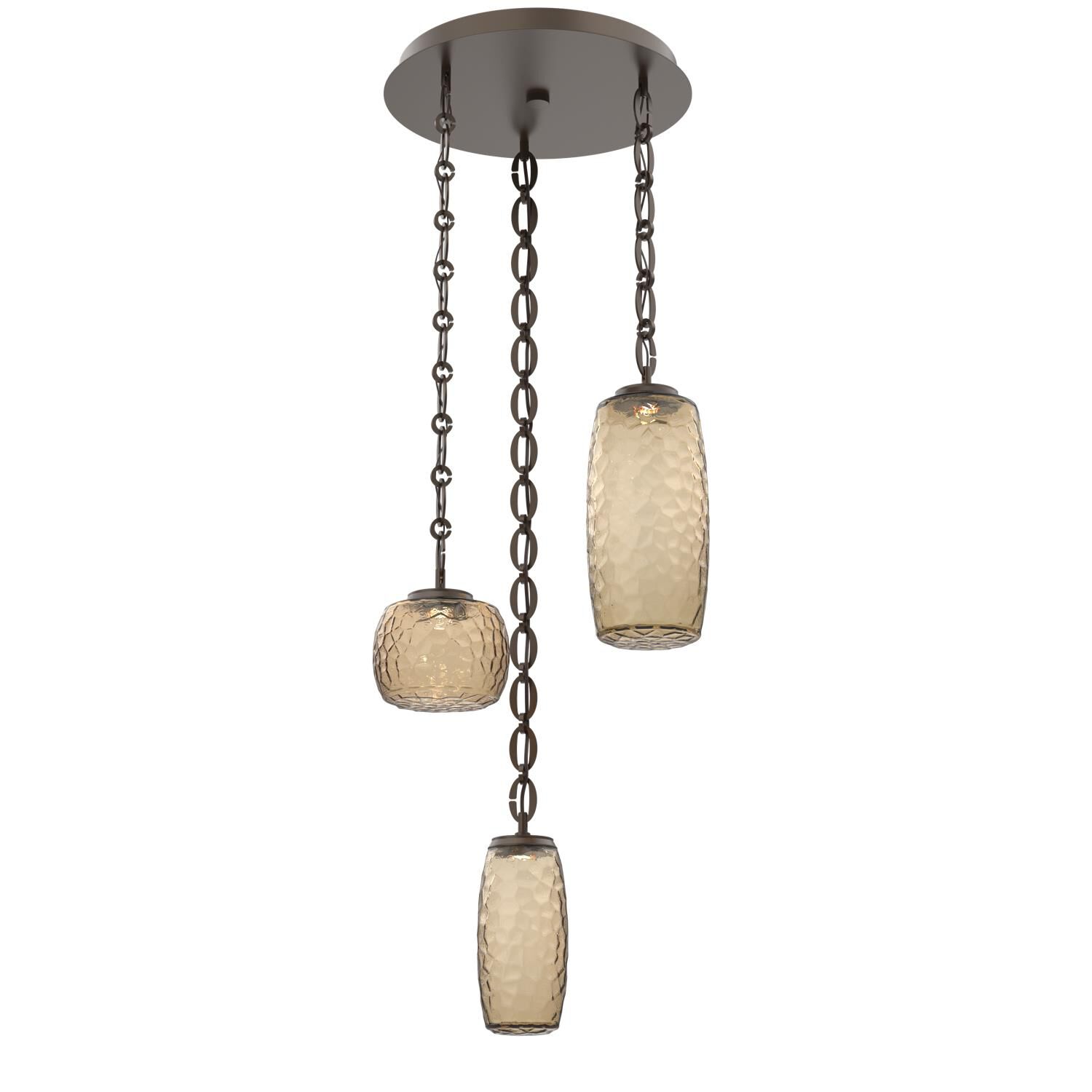 Levi Wilson Vessel 19 Inch Multi Light Pendant by Hammerton Studio