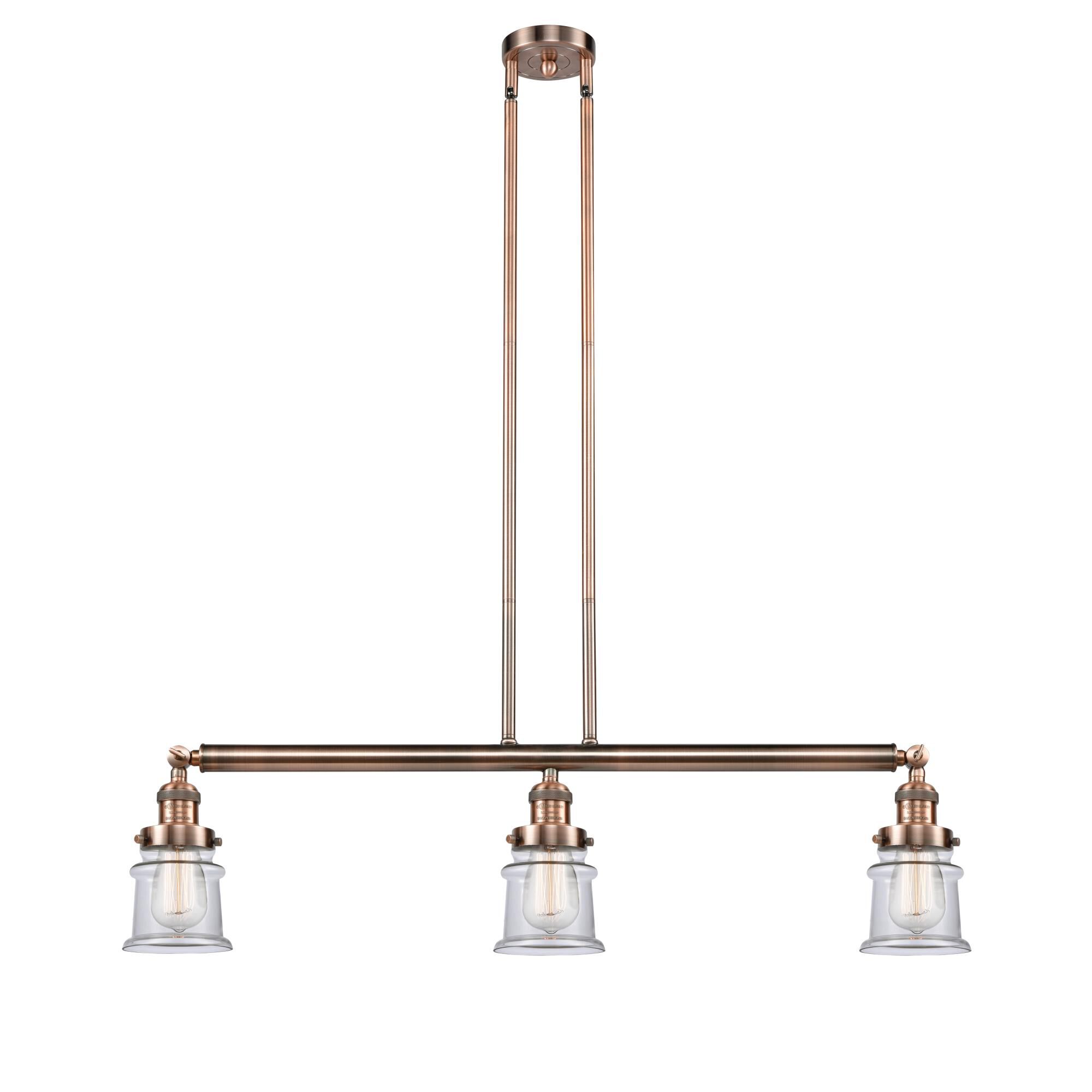Bruno Marashlian Small Canton 38 Inch 3 Light Linear Suspension Light by Innovations Lighting