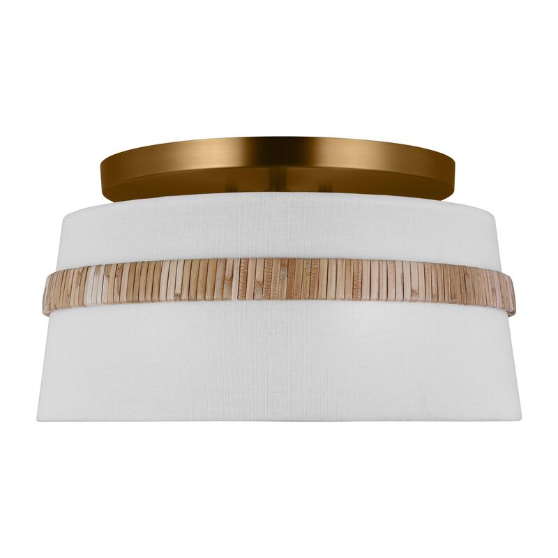 Alexa Hampton Cordtlandt 14 Inch 3 Light Semi Flush Mount by Visual Comfort Studio