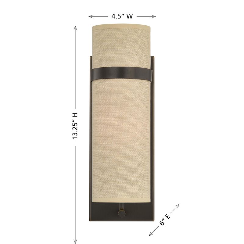 Dann Foley Weston Medium Wall Sconce by Savoy House
