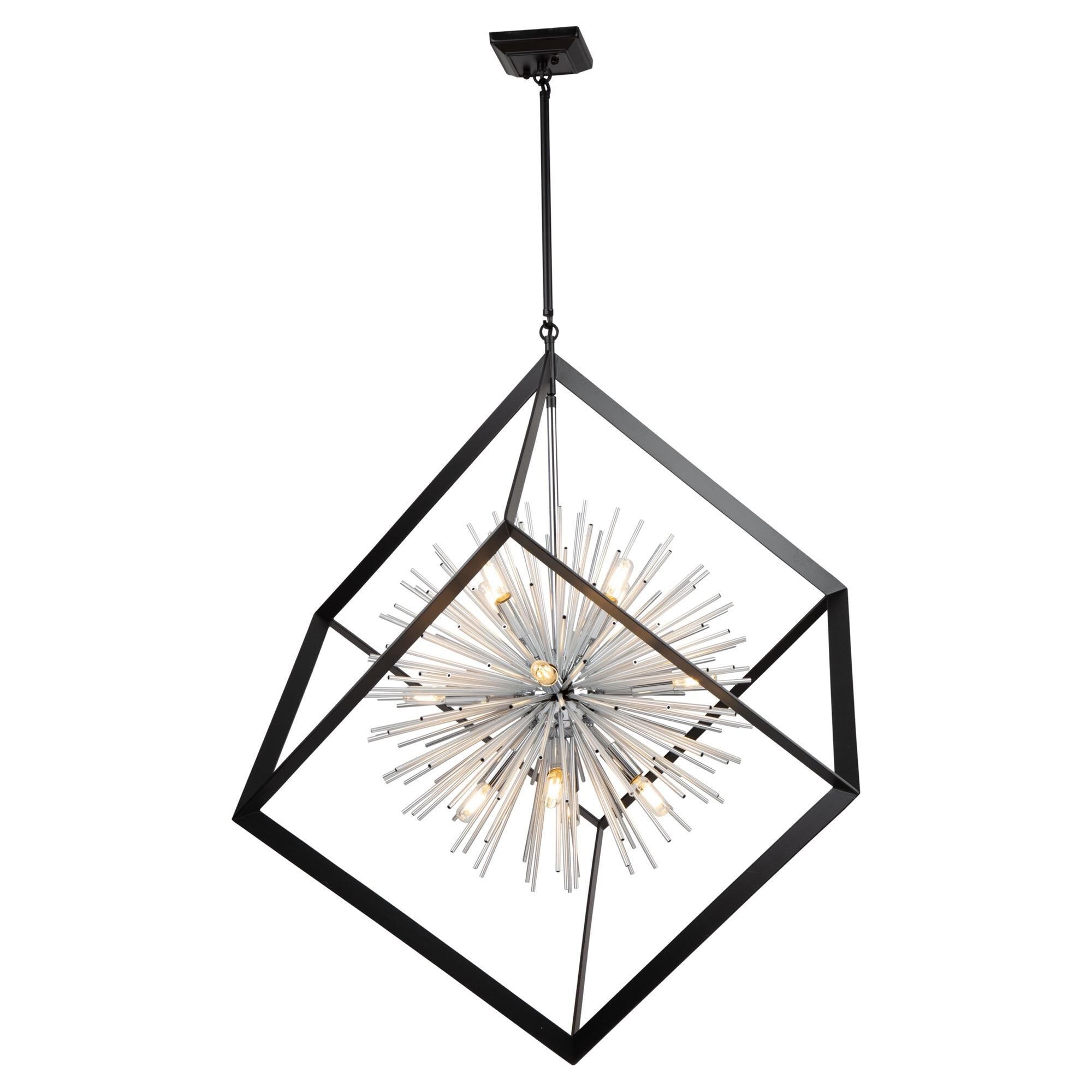 Sunburst 37 Inch Cage Pendant by Artcraft