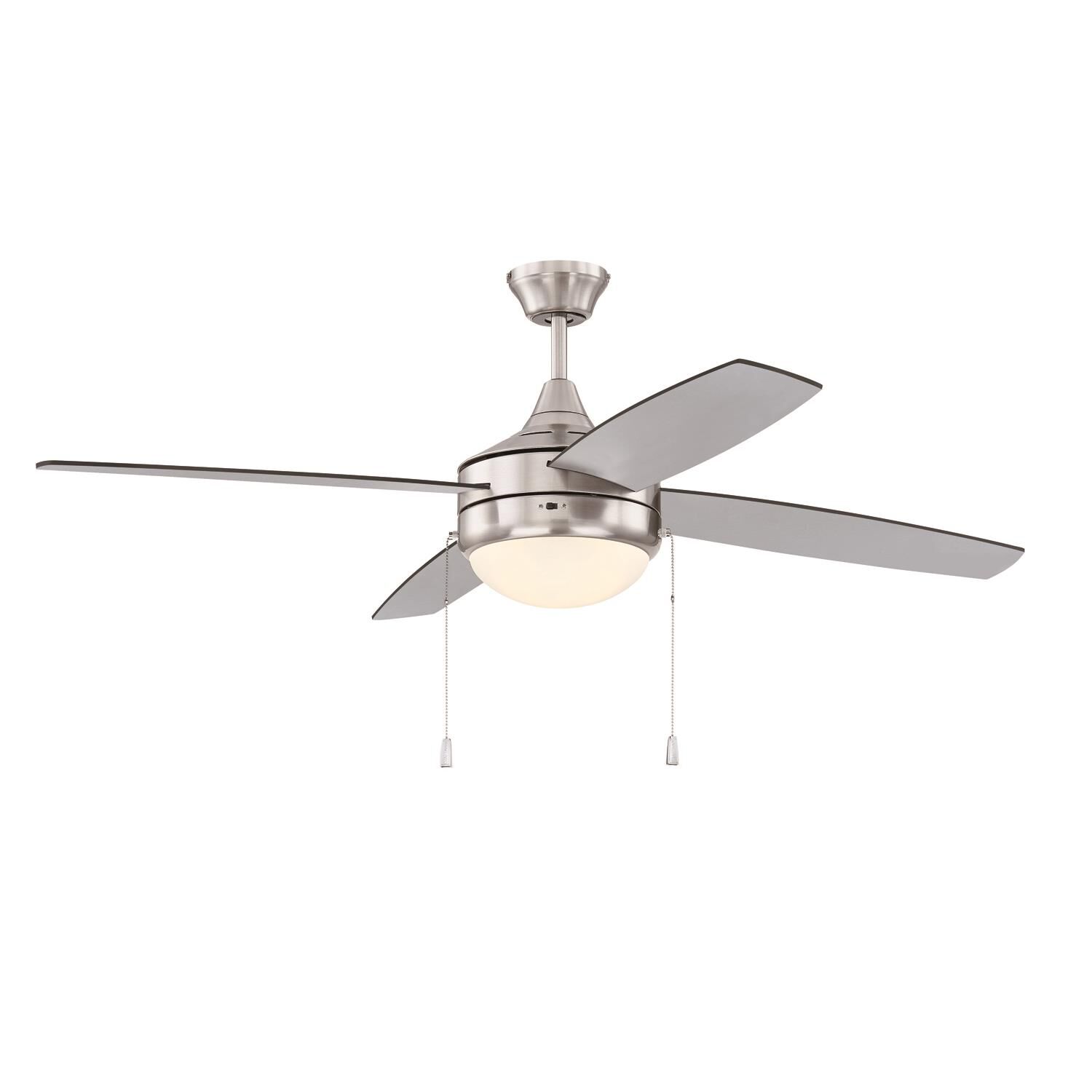 Shown in Brushed Polished Nickel finish and Frost White glass