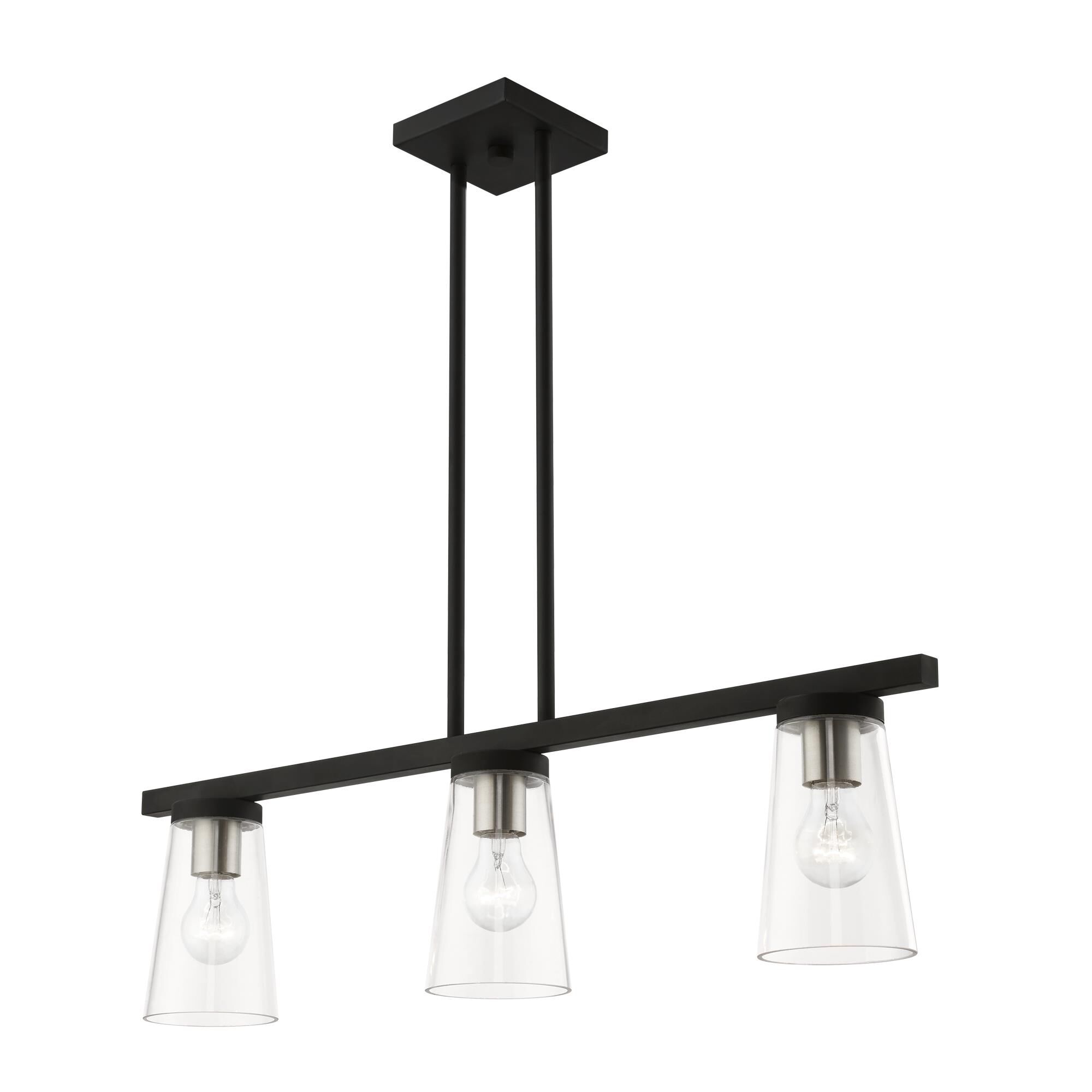 Cityview 30 Inch 3 Light Linear Suspension Light by Livex Lighting