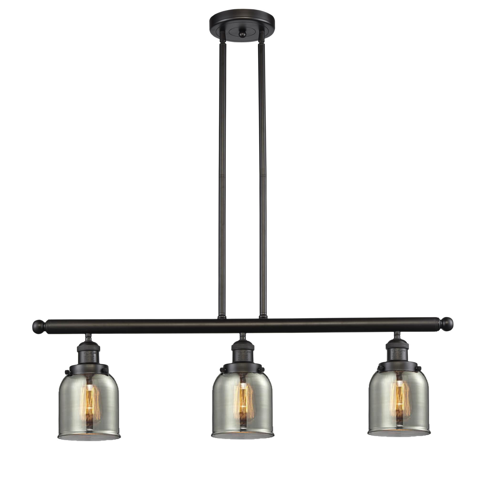 Bruno Marashlian Small Bell 36 Inch 3 Light Linear Suspension Light by Innovations Lighting