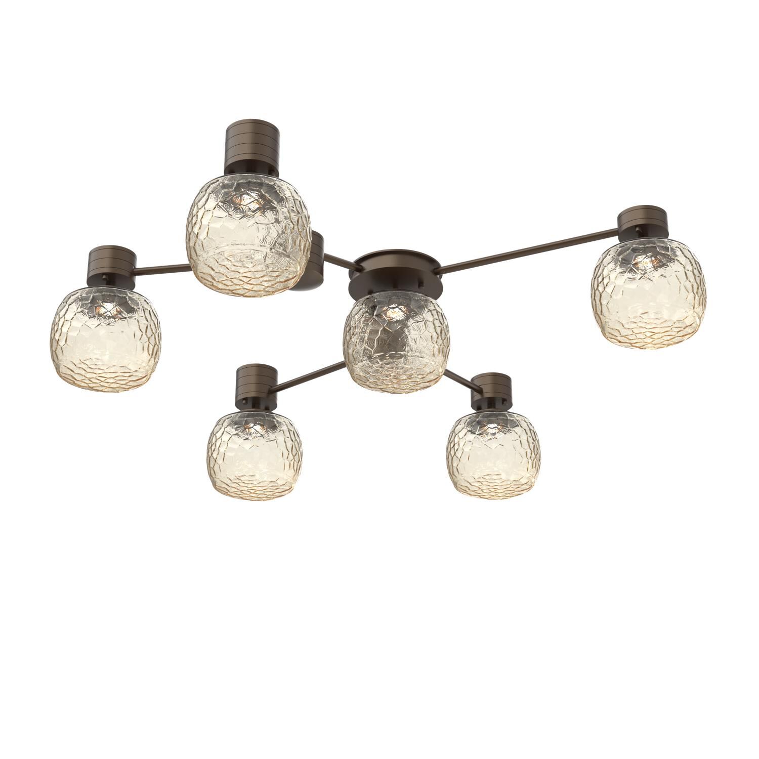 Levi Wilson Vessel 37 Inch Semi Flush Mount by Hammerton Studio