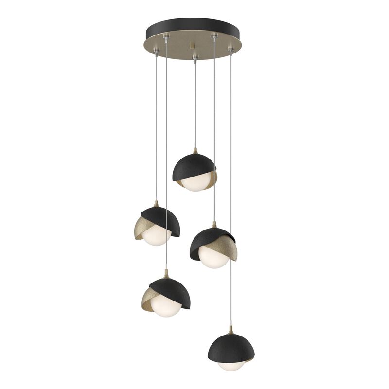 Brooklyn 16 Inch 5 Light Multi Light Pendant by Hubbardton Forge