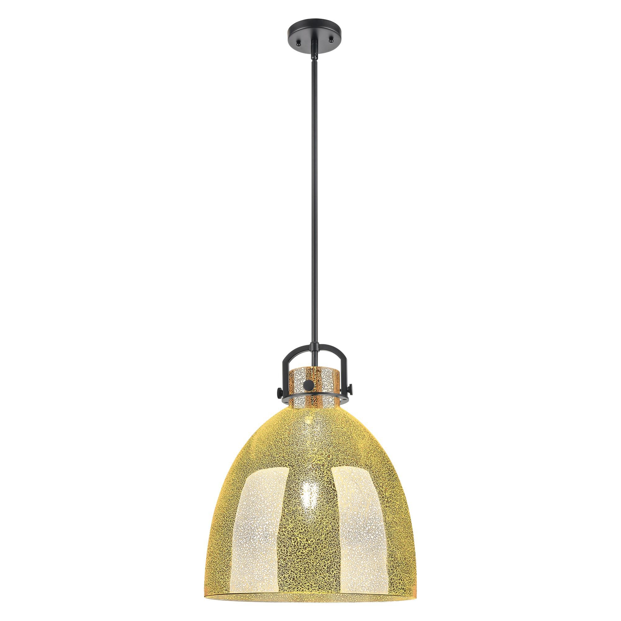 Shown in Matte Black finish and Mercury shade
