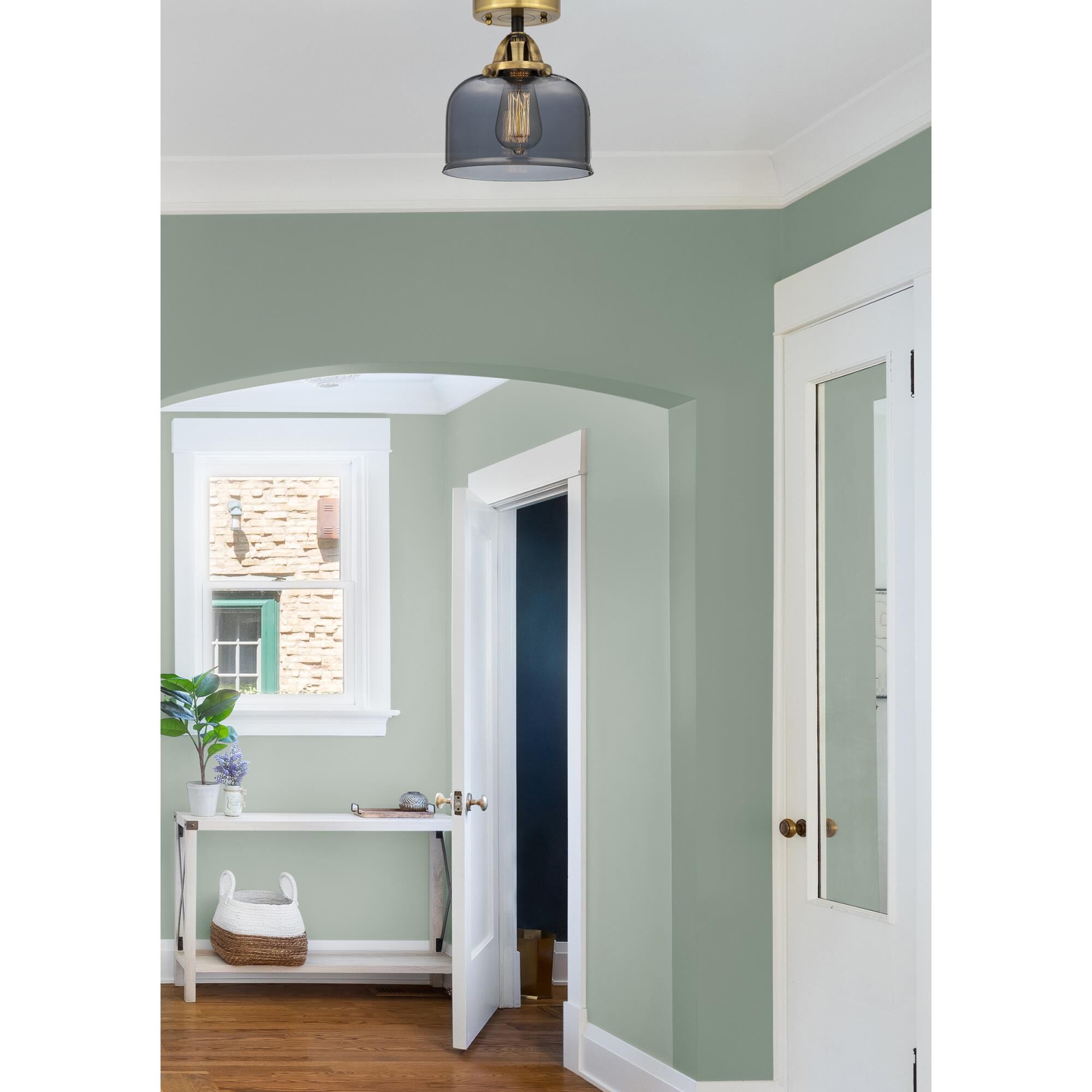 Bruno Marashlian Bell 8 Inch 1 Light Semi Flush Mount by Innovations Lighting