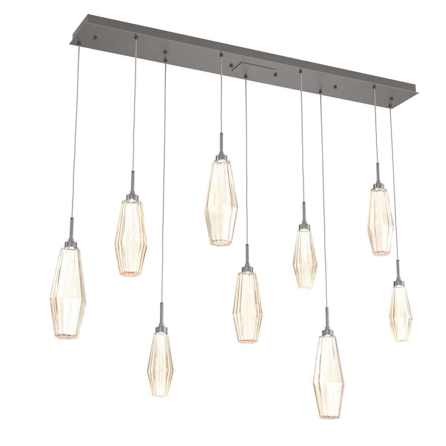 Aalto 64 Inch 9 Light LED Linear Suspension Light by Hammerton Studio